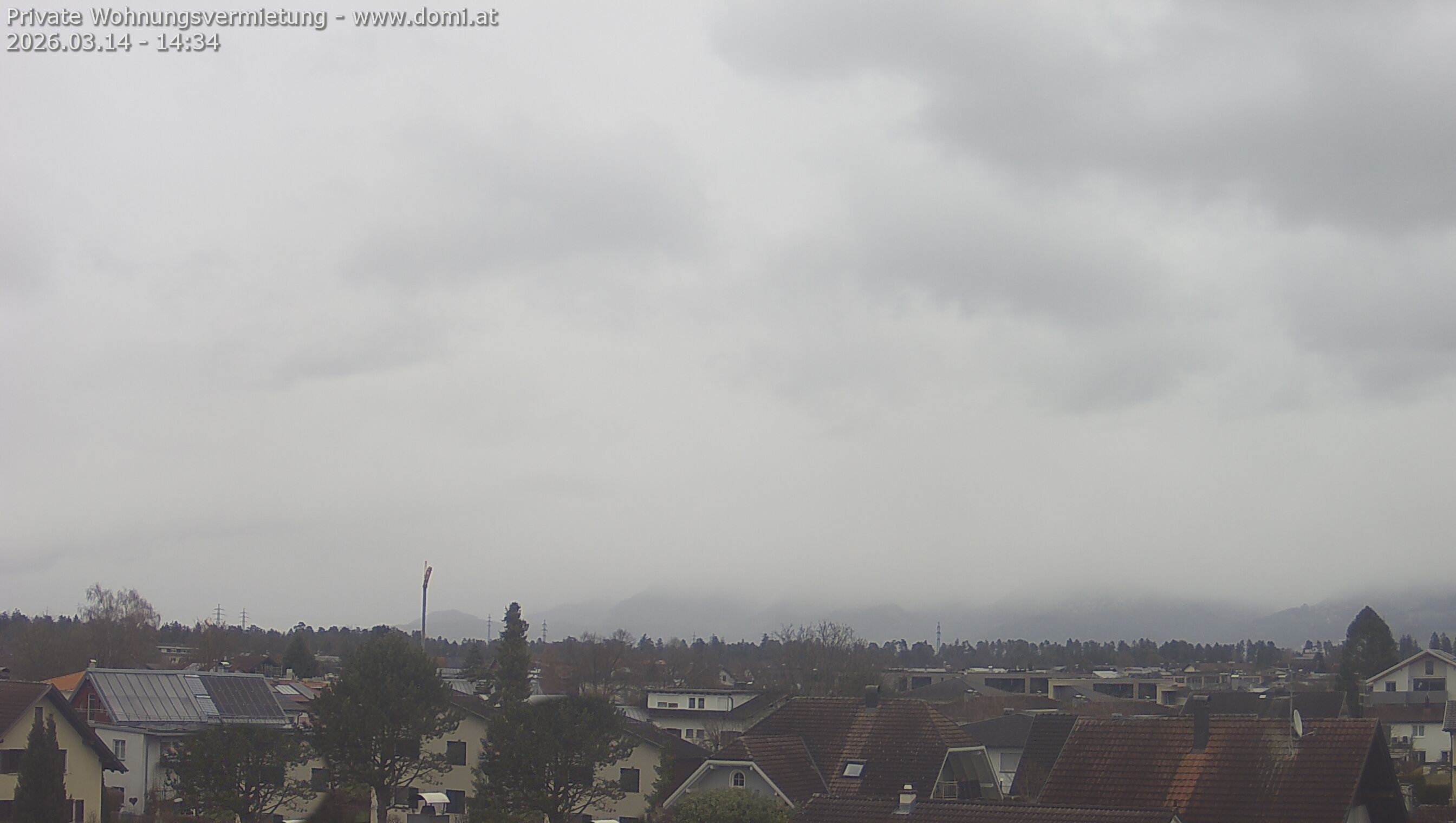 Archiv Foto Webcam Ausblick von Feldkirch über das Rheintal auf die Hohe Kugel