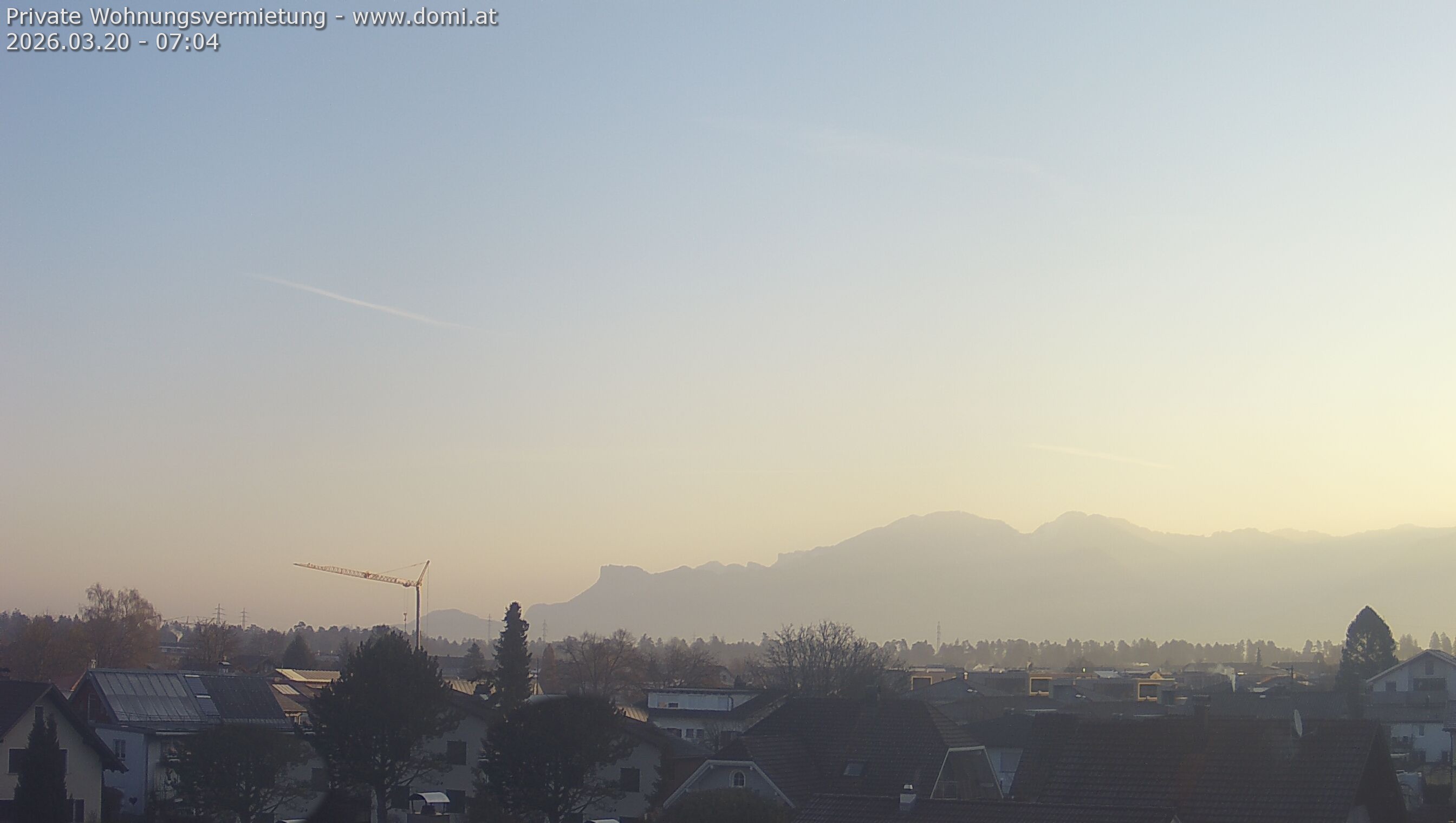 Archiv Foto Webcam Ausblick von Feldkirch über das Rheintal auf die Hohe Kugel