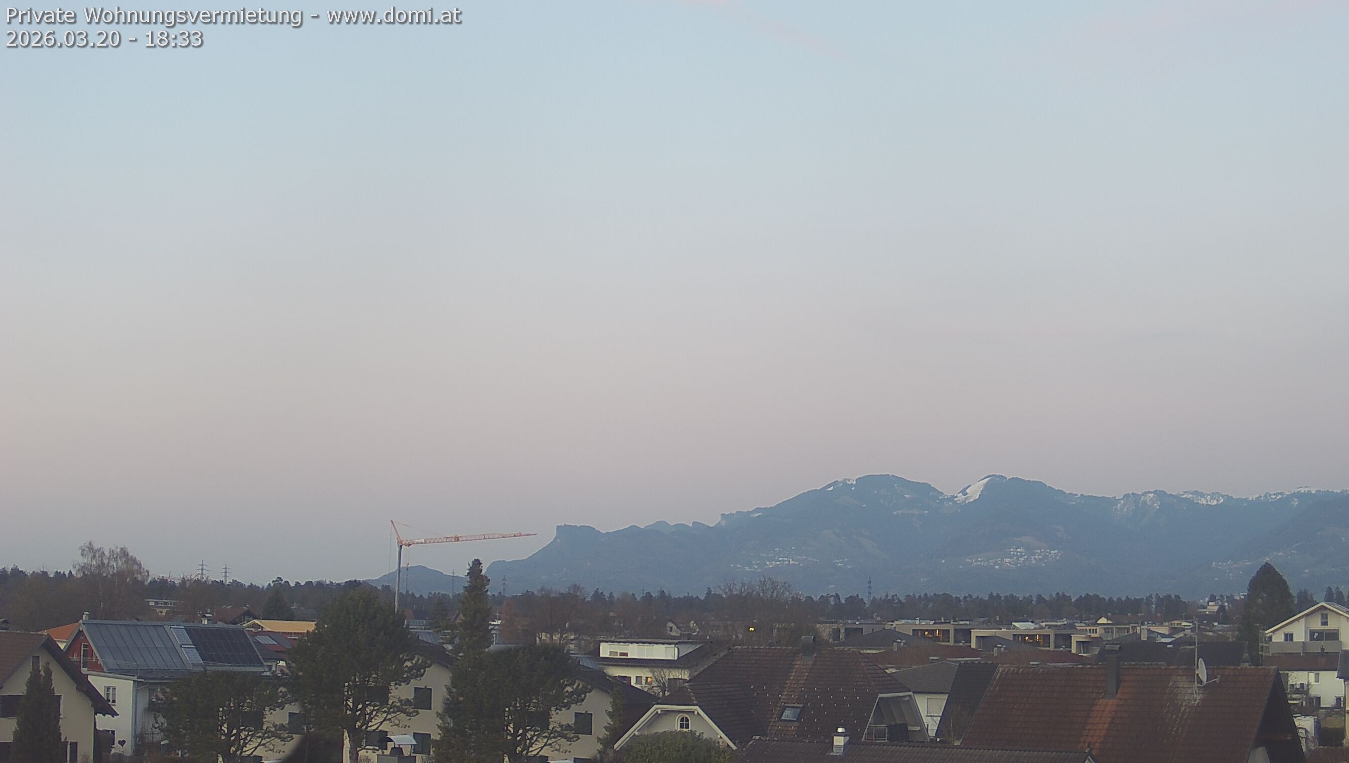 Archiv Foto Webcam Ausblick von Feldkirch über das Rheintal auf die Hohe Kugel