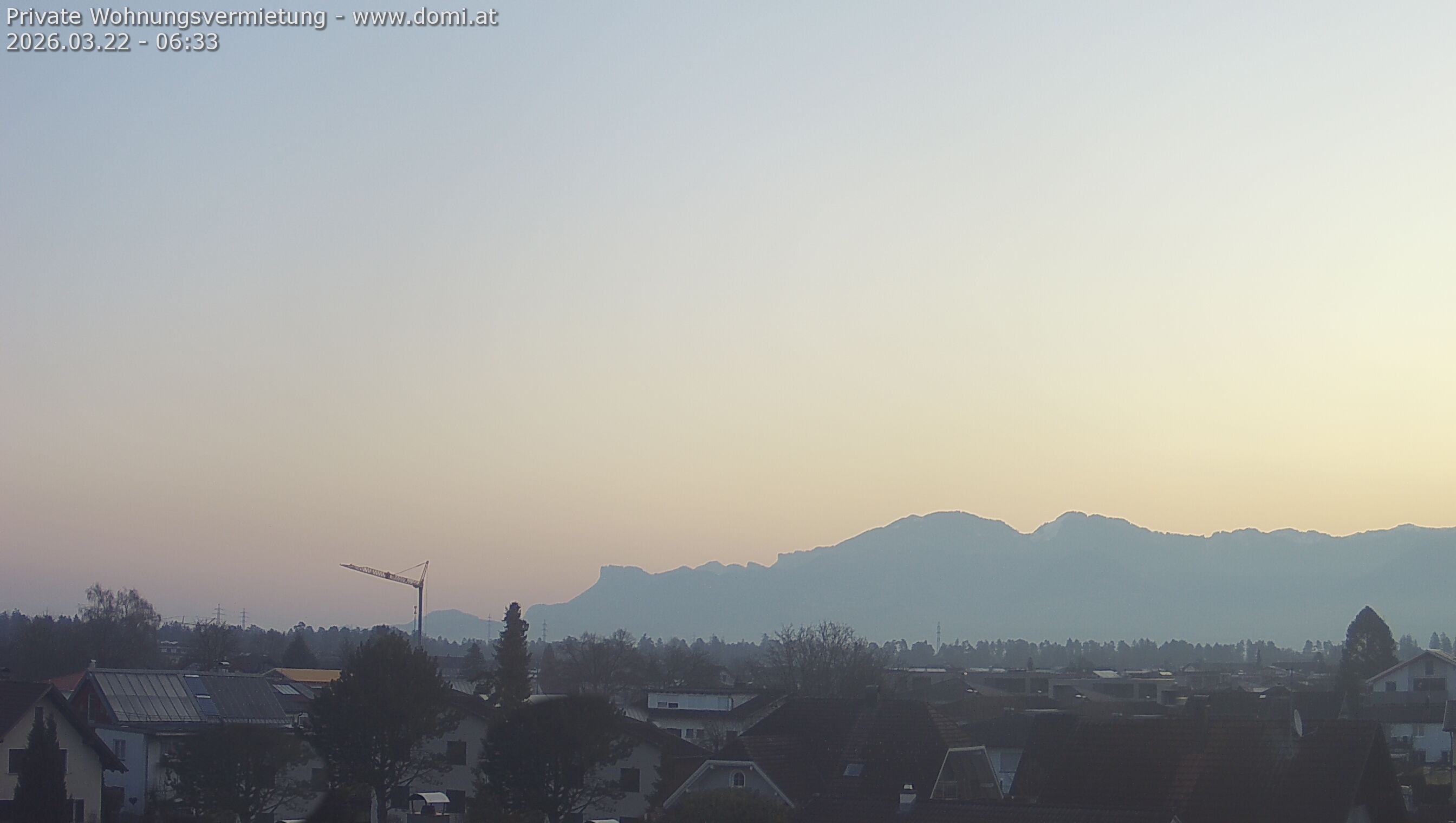 Archiv Foto Webcam Ausblick von Feldkirch über das Rheintal auf die Hohe Kugel