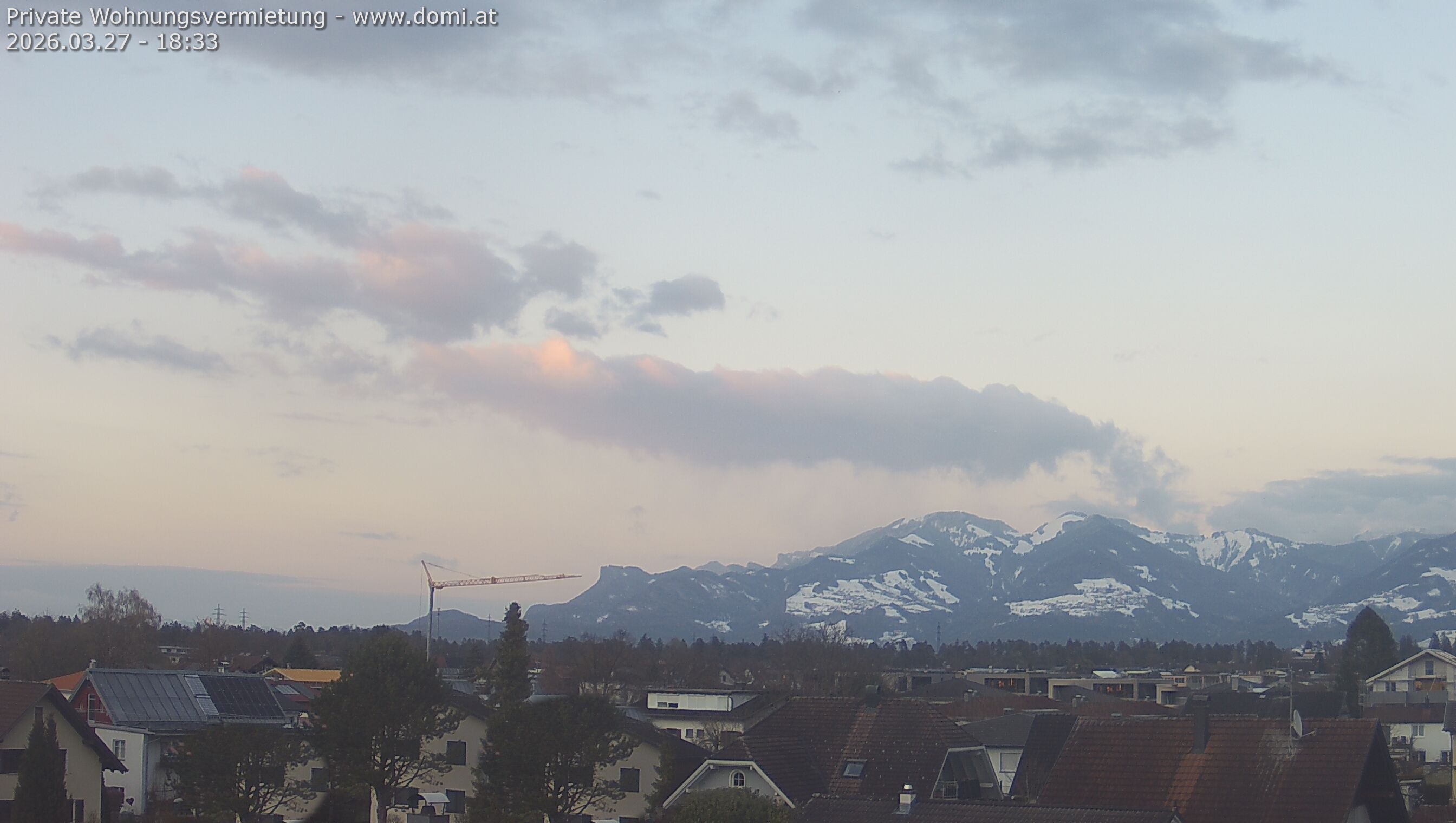 Archiv Foto Webcam Ausblick von Feldkirch über das Rheintal auf die Hohe Kugel