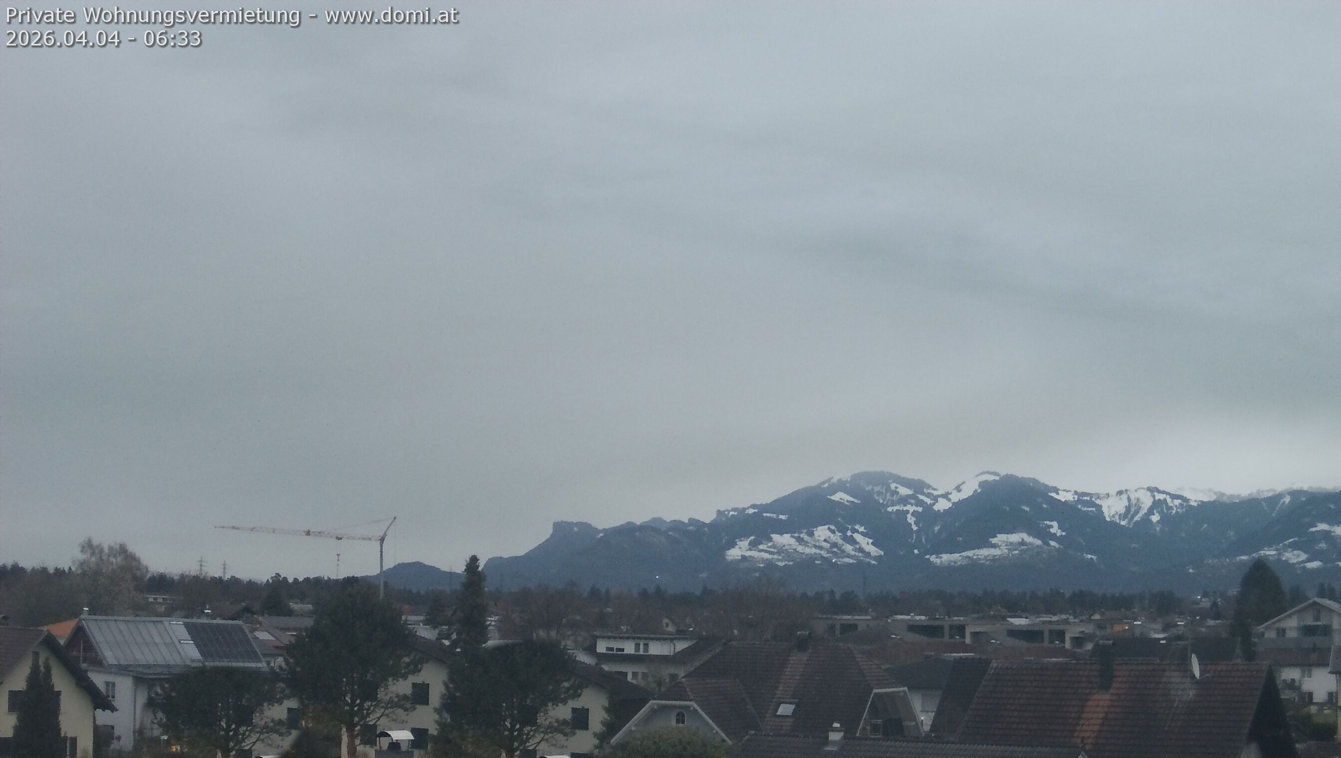 Archiv Foto Webcam Ausblick von Feldkirch über das Rheintal auf die Hohe Kugel