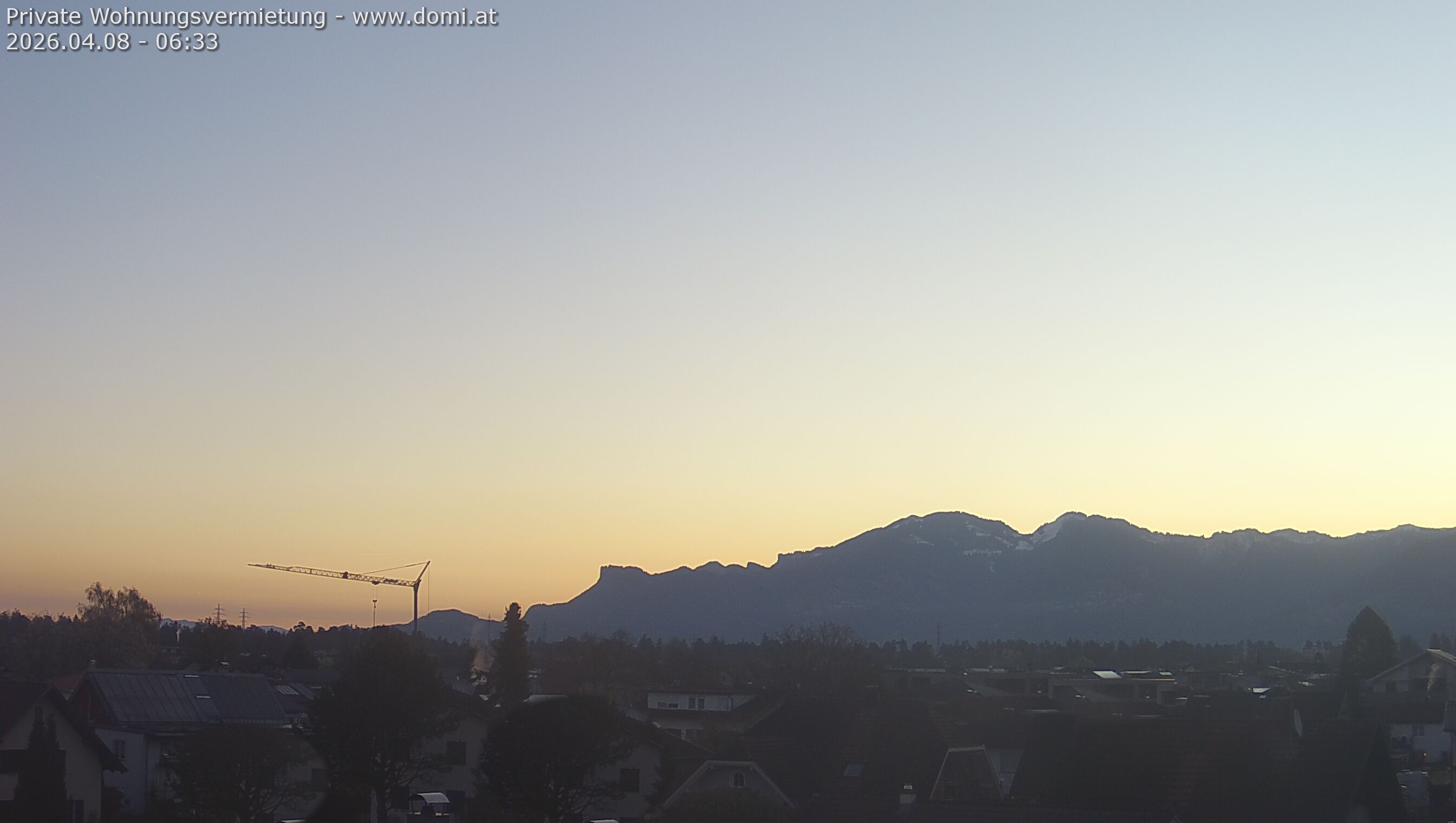 Archiv Foto Webcam Ausblick von Feldkirch über das Rheintal auf die Hohe Kugel