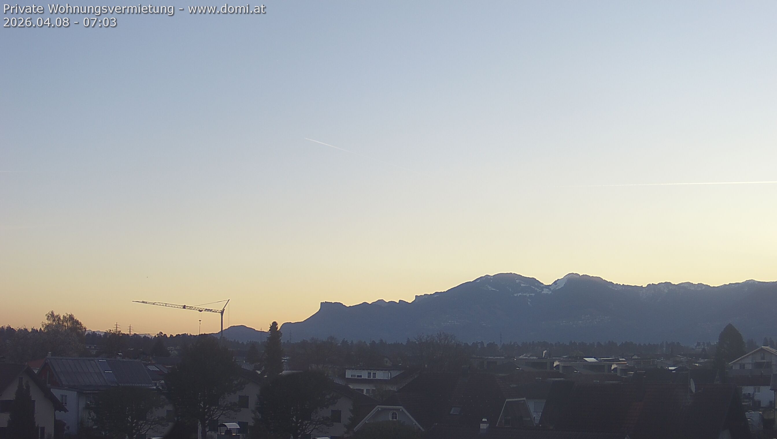 Archiv Foto Webcam Ausblick von Feldkirch über das Rheintal auf die Hohe Kugel