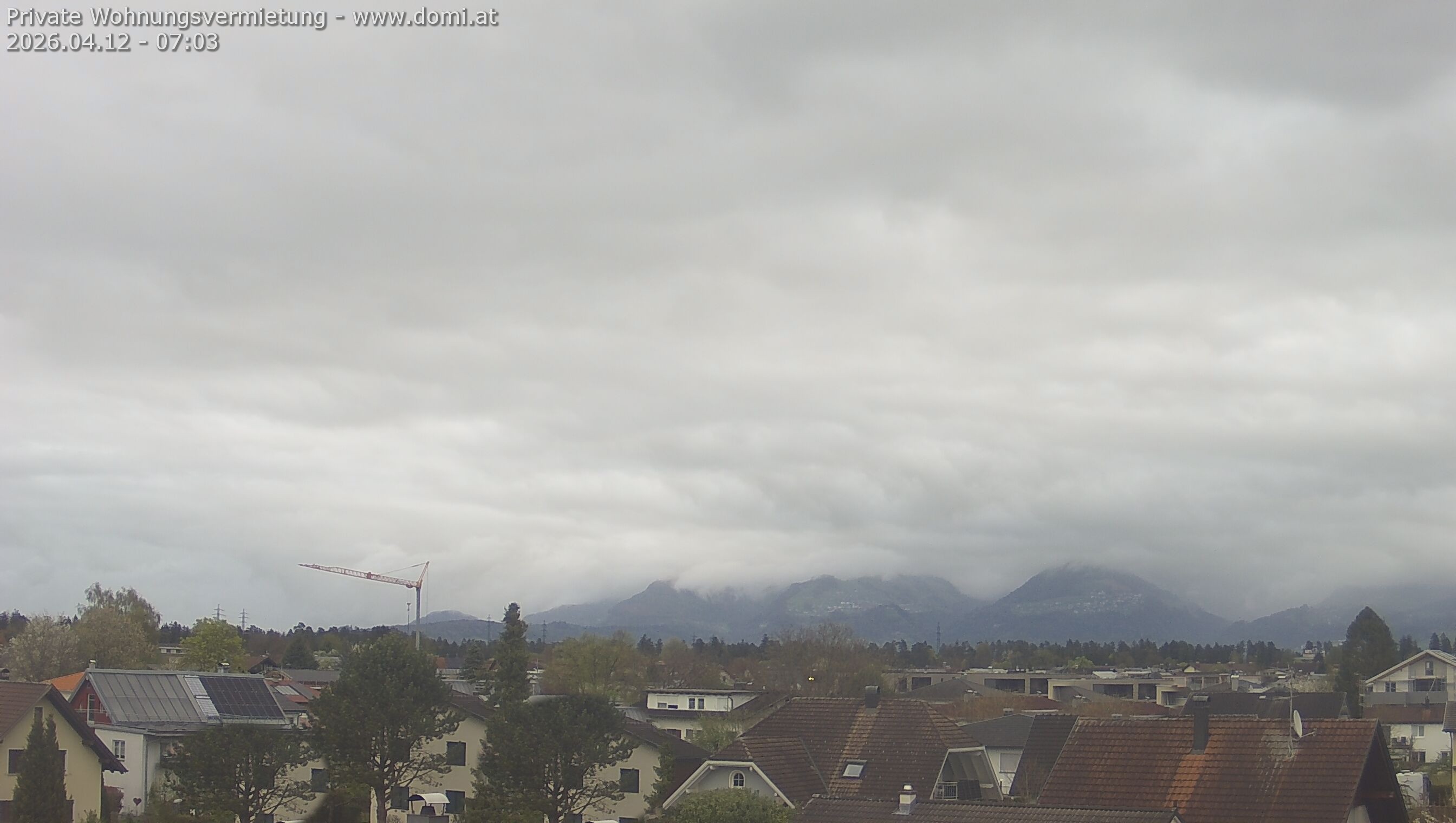 Archiv Foto Webcam Ausblick von Feldkirch über das Rheintal auf die Hohe Kugel
