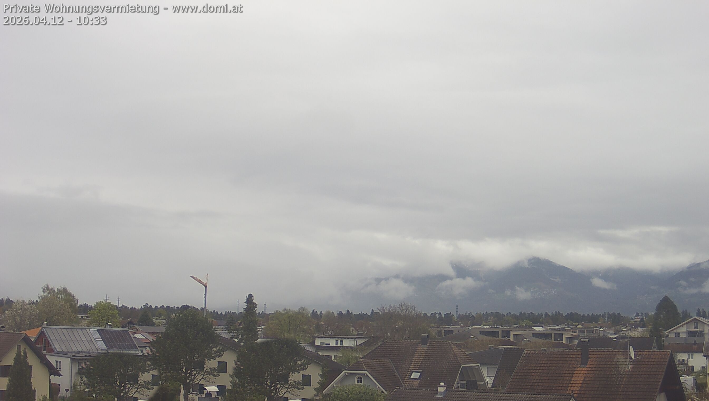 Archiv Foto Webcam Ausblick von Feldkirch über das Rheintal auf die Hohe Kugel