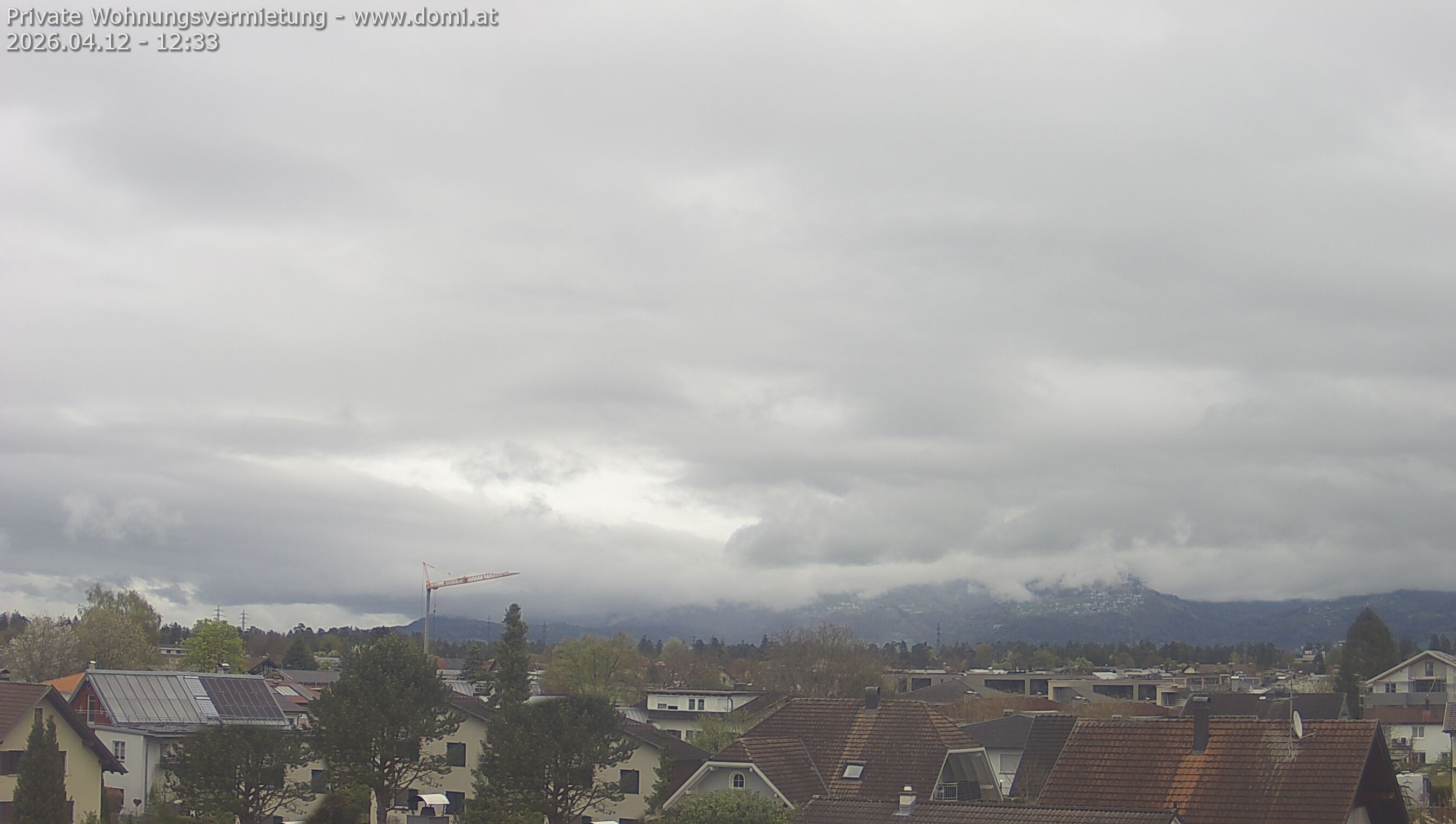Archiv Foto Webcam Ausblick von Feldkirch über das Rheintal auf die Hohe Kugel