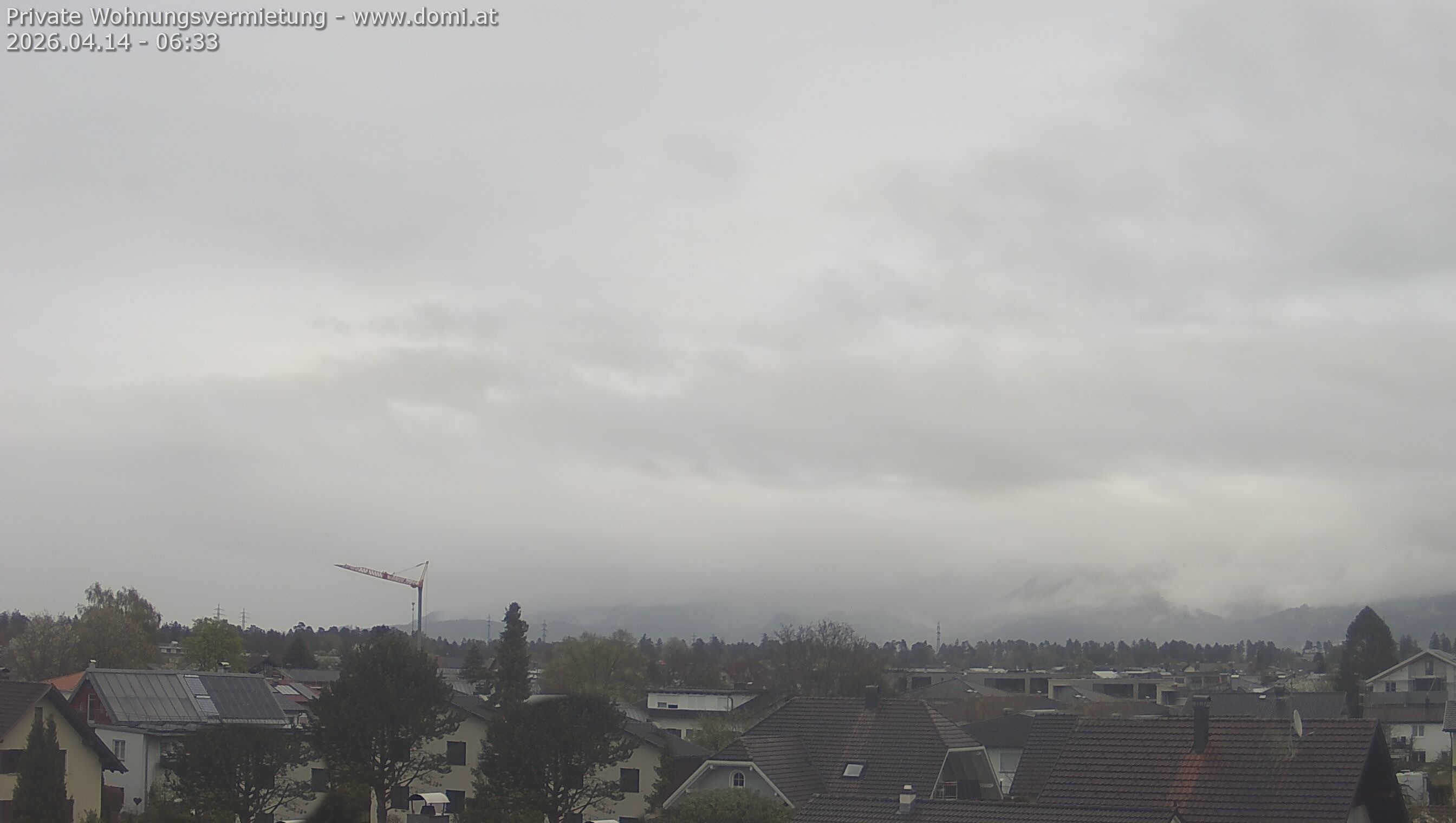 Archived image Webcam View from Feldkirch over the Rhine Valley to the Hohe Kugel