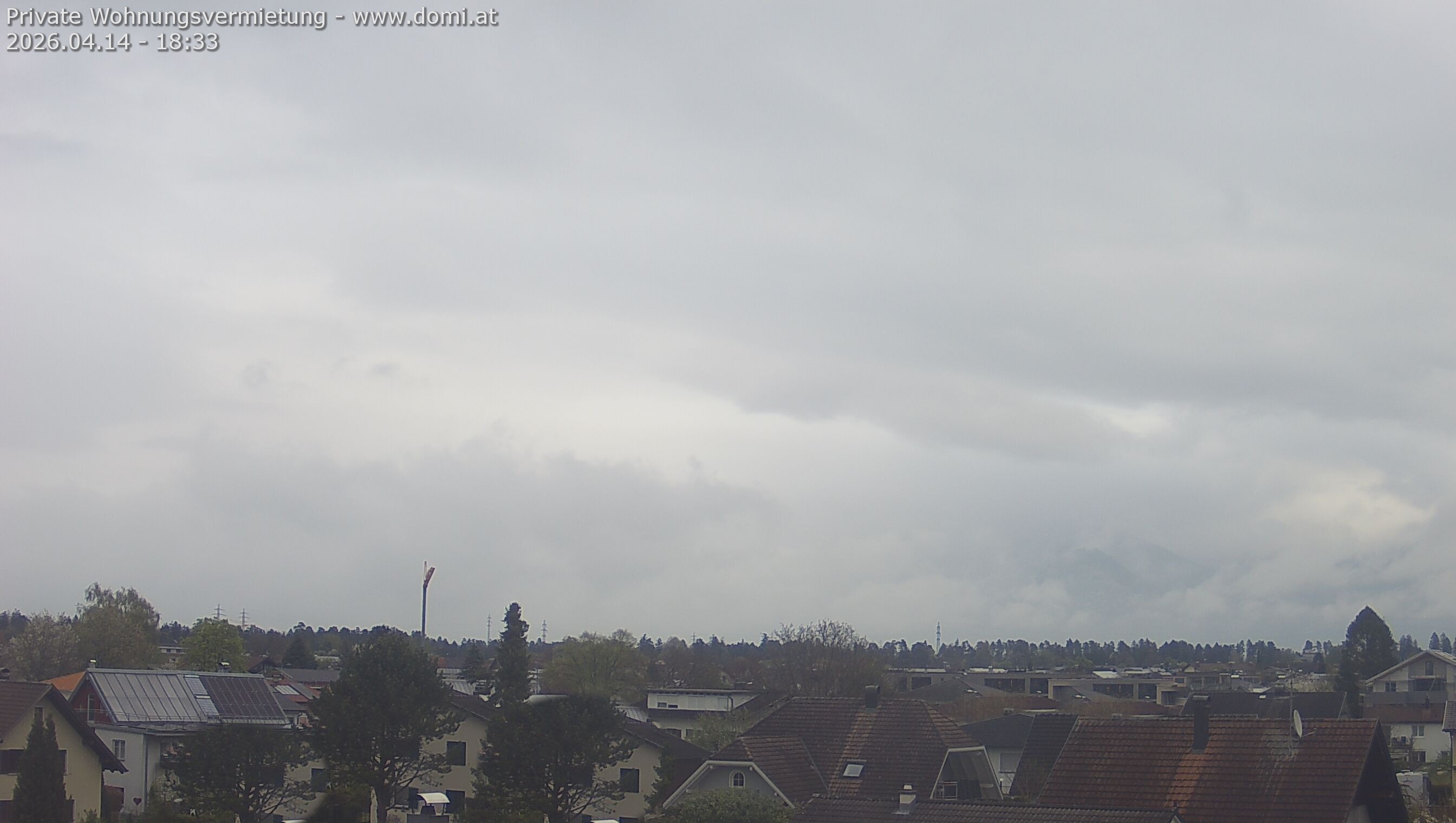 Archived image Webcam View from Feldkirch over the Rhine Valley to the Hohe Kugel