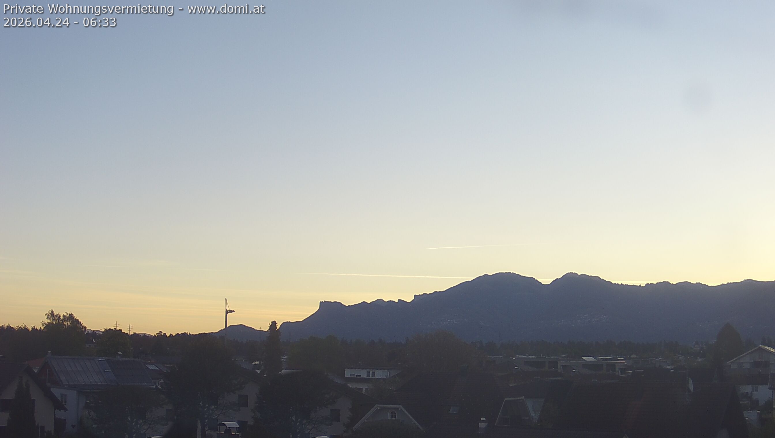 Archiv Foto Webcam Ausblick von Feldkirch über das Rheintal auf die Hohe Kugel