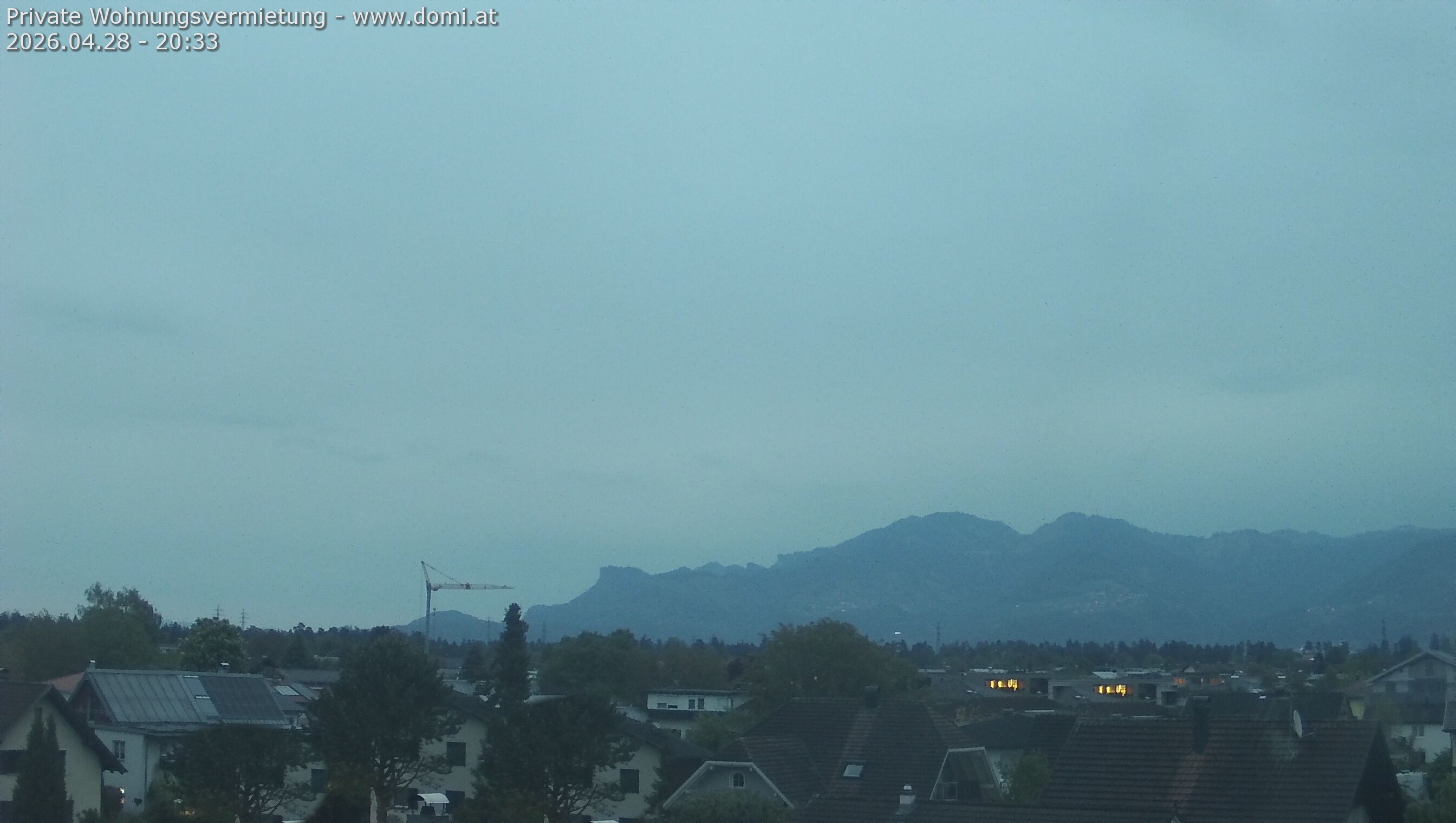 Archiv Foto Webcam Ausblick von Feldkirch über das Rheintal auf die Hohe Kugel