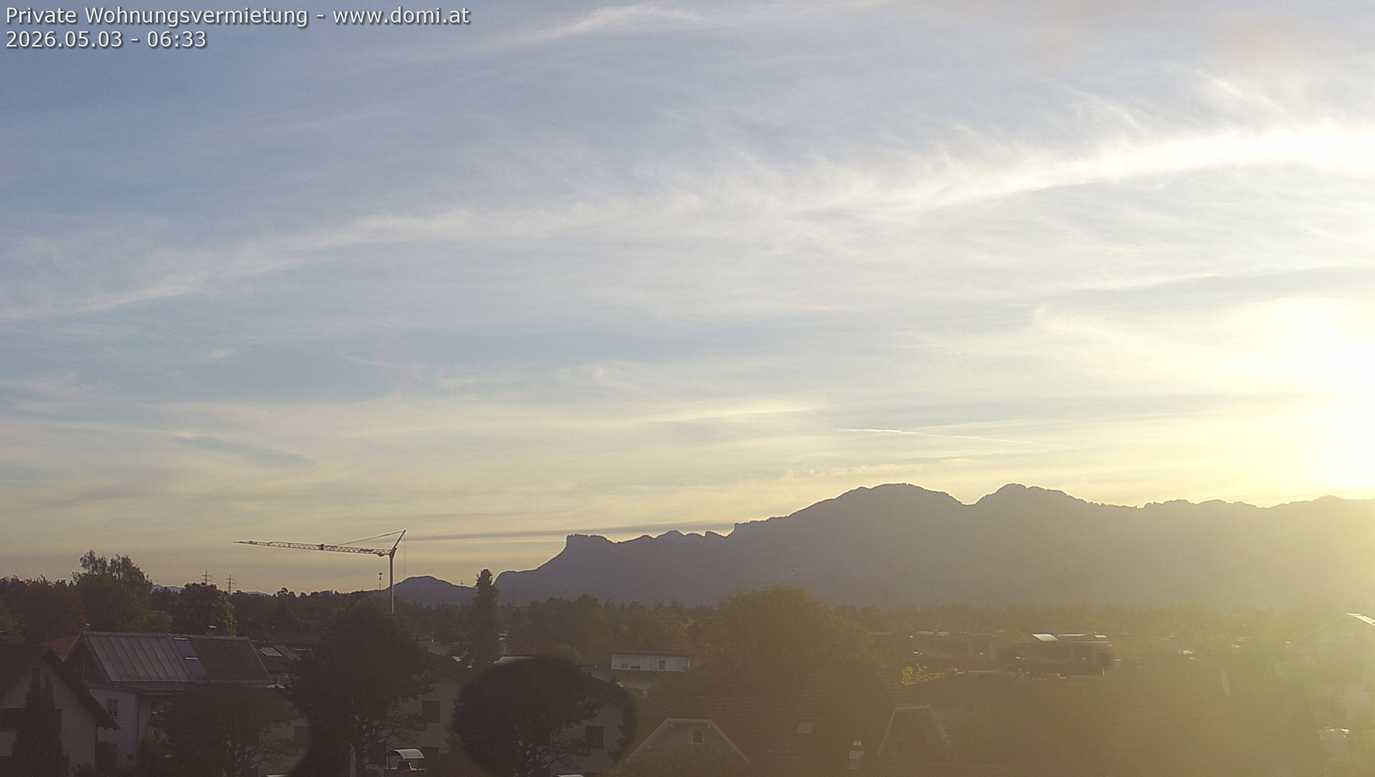 Archiv Foto Webcam Ausblick von Feldkirch über das Rheintal auf die Hohe Kugel