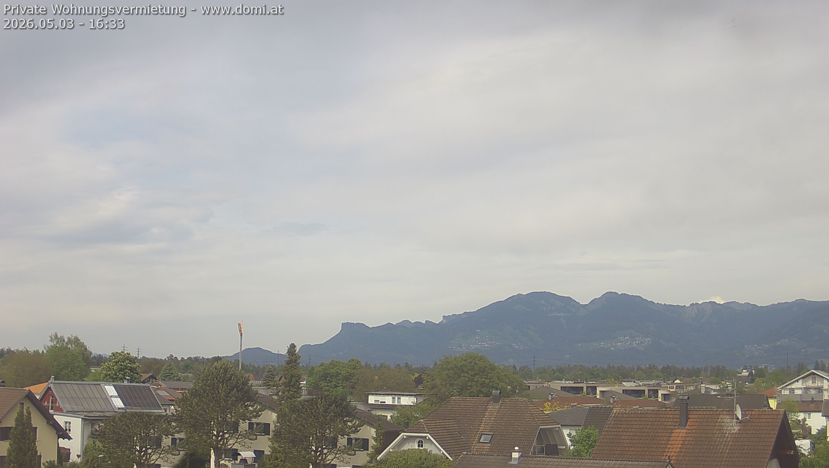 Archiv Foto Webcam Ausblick von Feldkirch über das Rheintal auf die Hohe Kugel