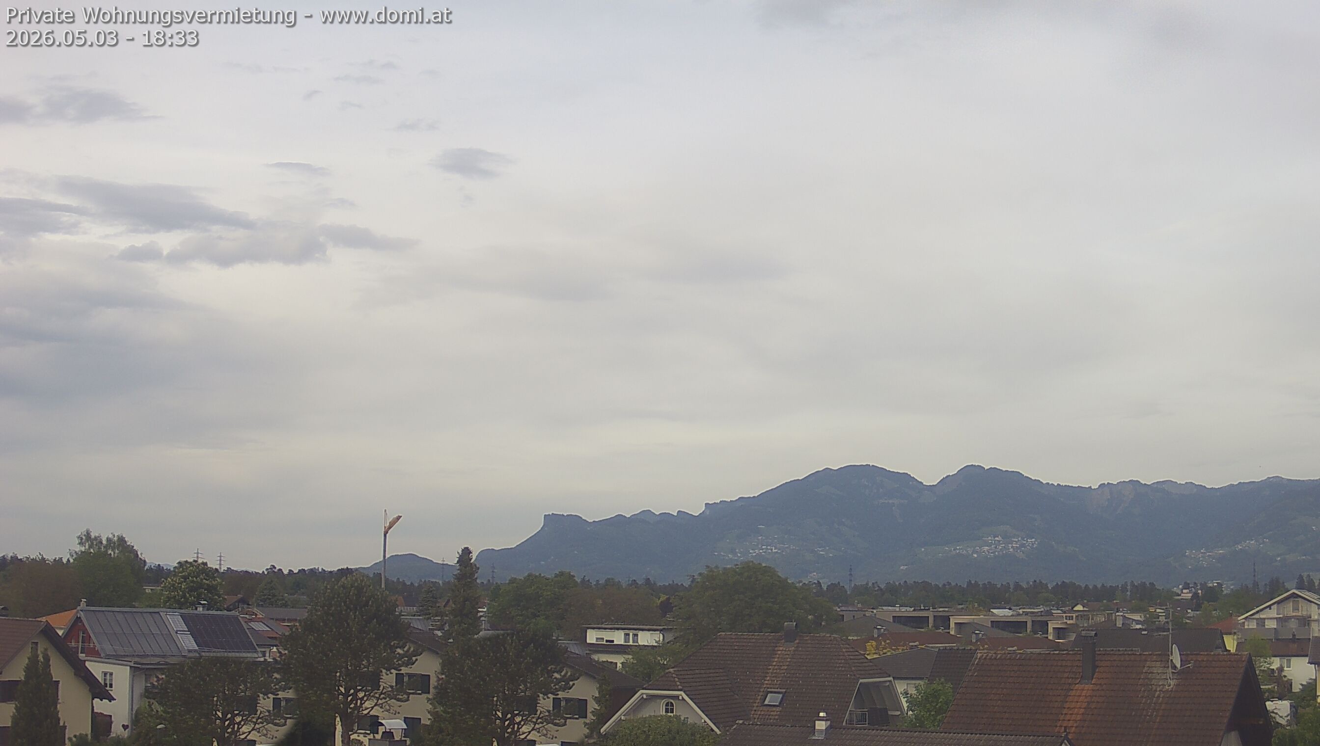 Archiv Foto Webcam Ausblick von Feldkirch über das Rheintal auf die Hohe Kugel