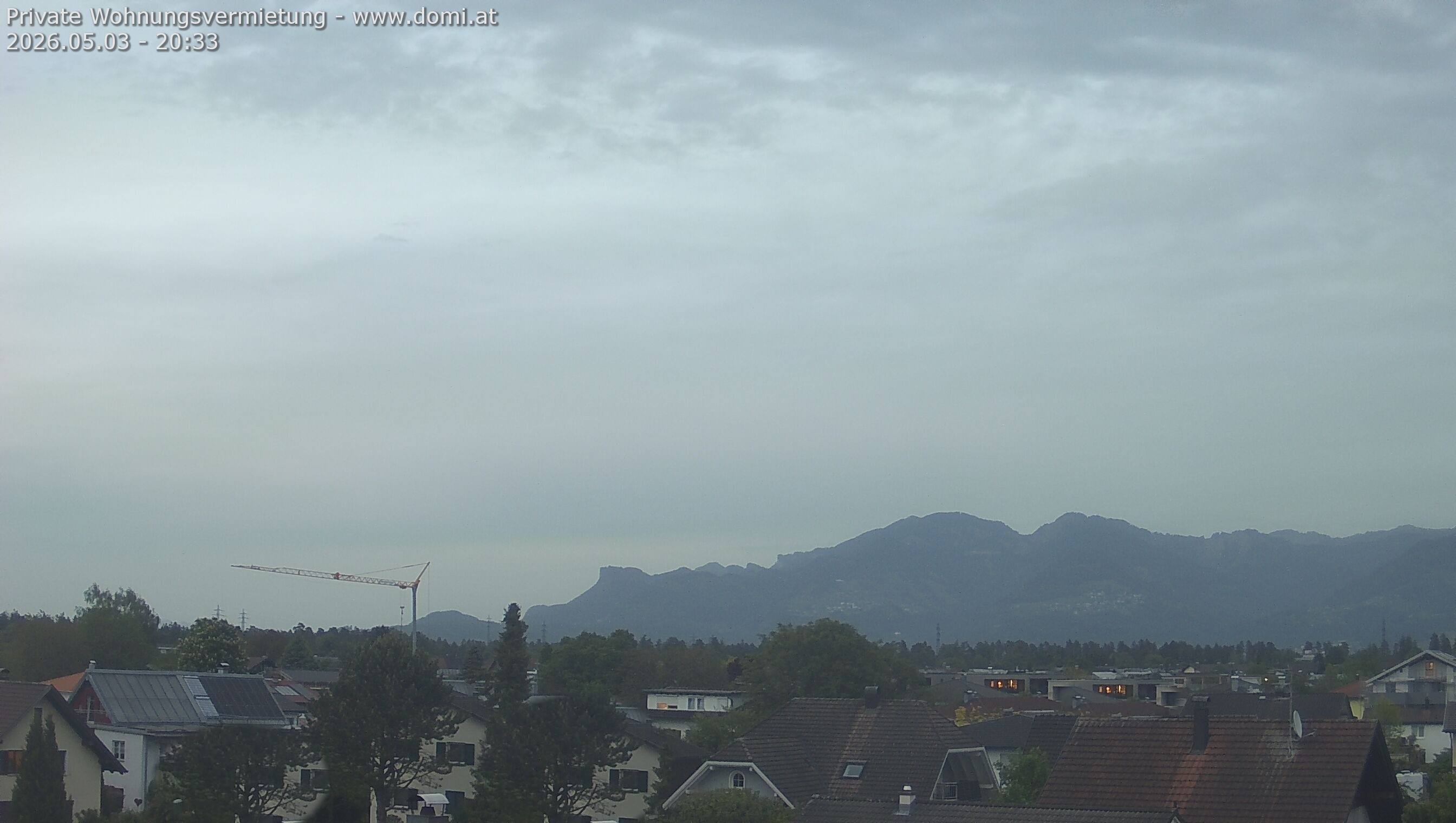Archiv Foto Webcam Ausblick von Feldkirch über das Rheintal auf die Hohe Kugel