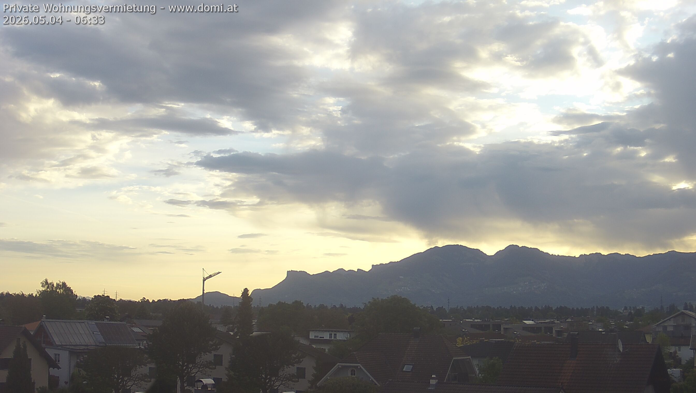Archiv Foto Webcam Ausblick von Feldkirch über das Rheintal auf die Hohe Kugel
