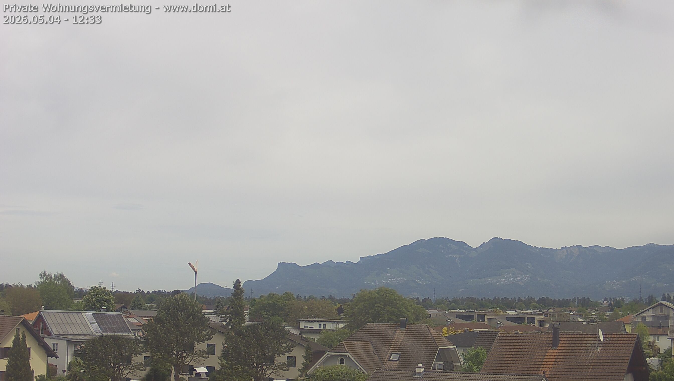 Archiv Foto Webcam Ausblick von Feldkirch über das Rheintal auf die Hohe Kugel