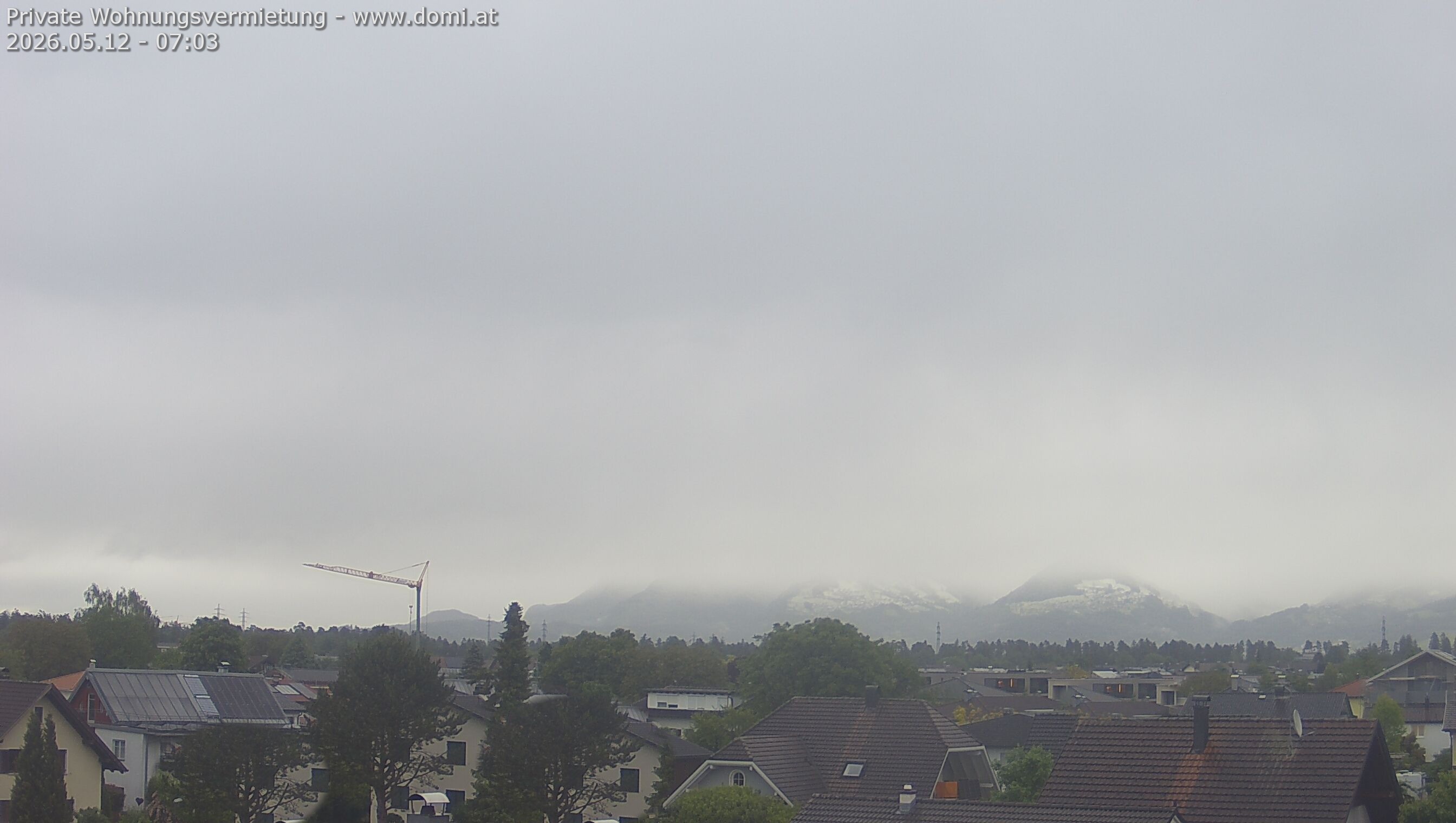 Archiv Foto Webcam Ausblick von Feldkirch über das Rheintal auf die Hohe Kugel