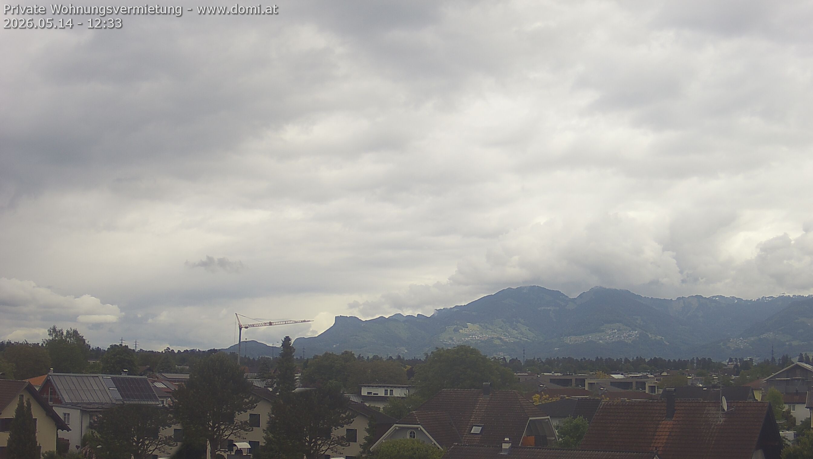 Archiv Foto Webcam Ausblick von Feldkirch über das Rheintal auf die Hohe Kugel