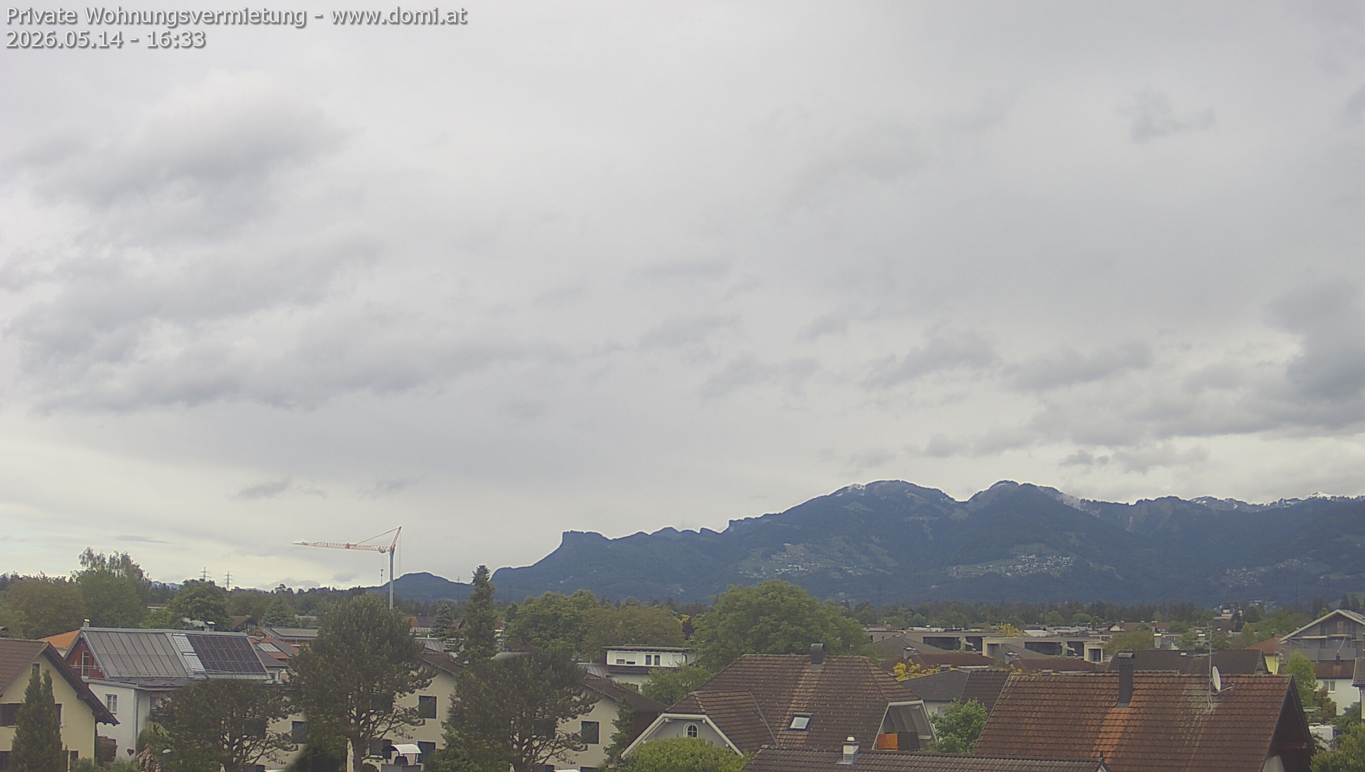 Archiv Foto Webcam Ausblick von Feldkirch über das Rheintal auf die Hohe Kugel