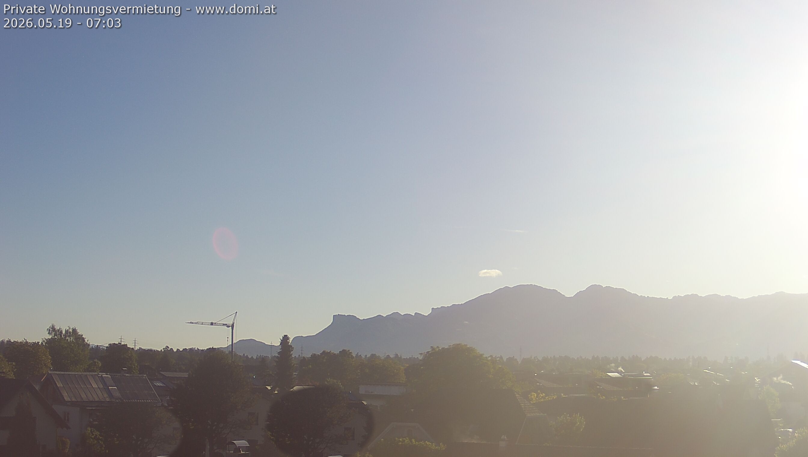 Archiv Foto Webcam Ausblick von Feldkirch über das Rheintal auf die Hohe Kugel