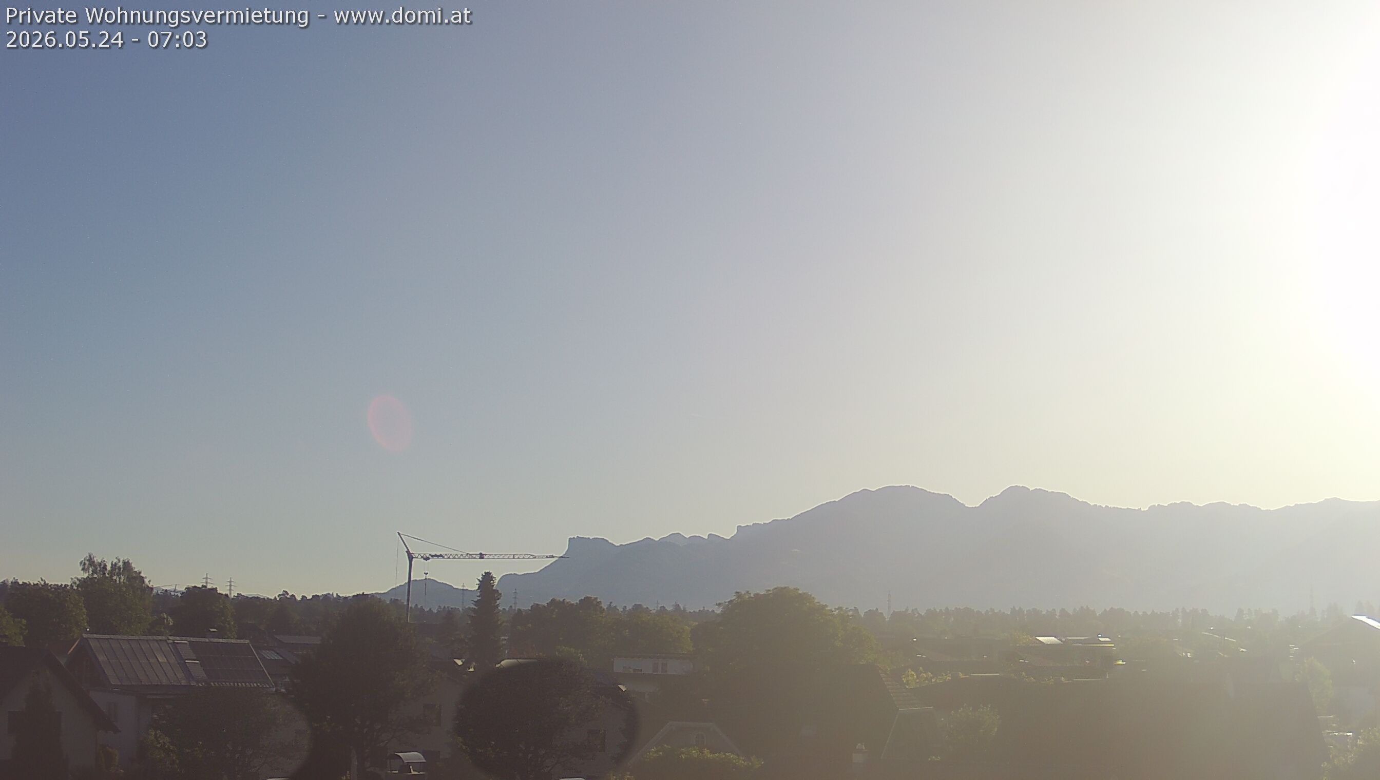 Archiv Foto Webcam Ausblick von Feldkirch über das Rheintal auf die Hohe Kugel