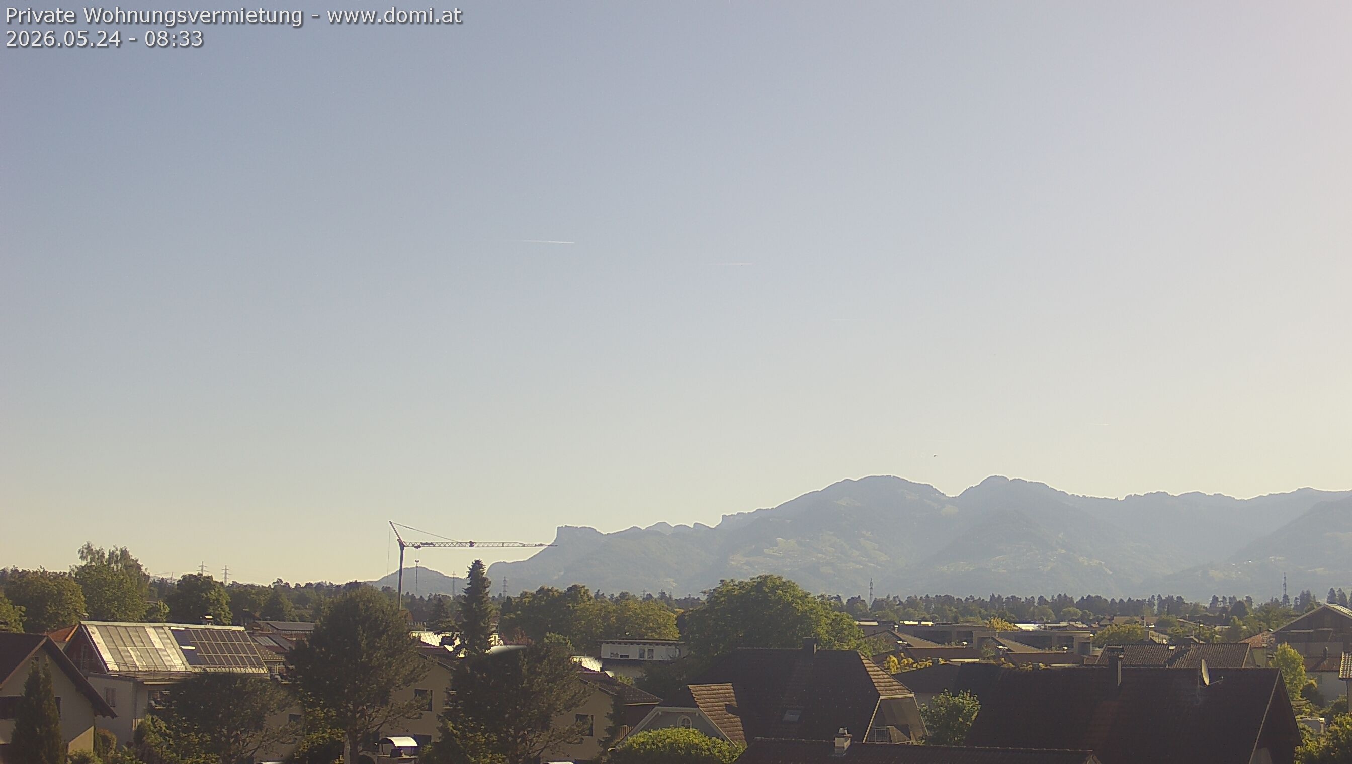 Archiv Foto Webcam Ausblick von Feldkirch über das Rheintal auf die Hohe Kugel
