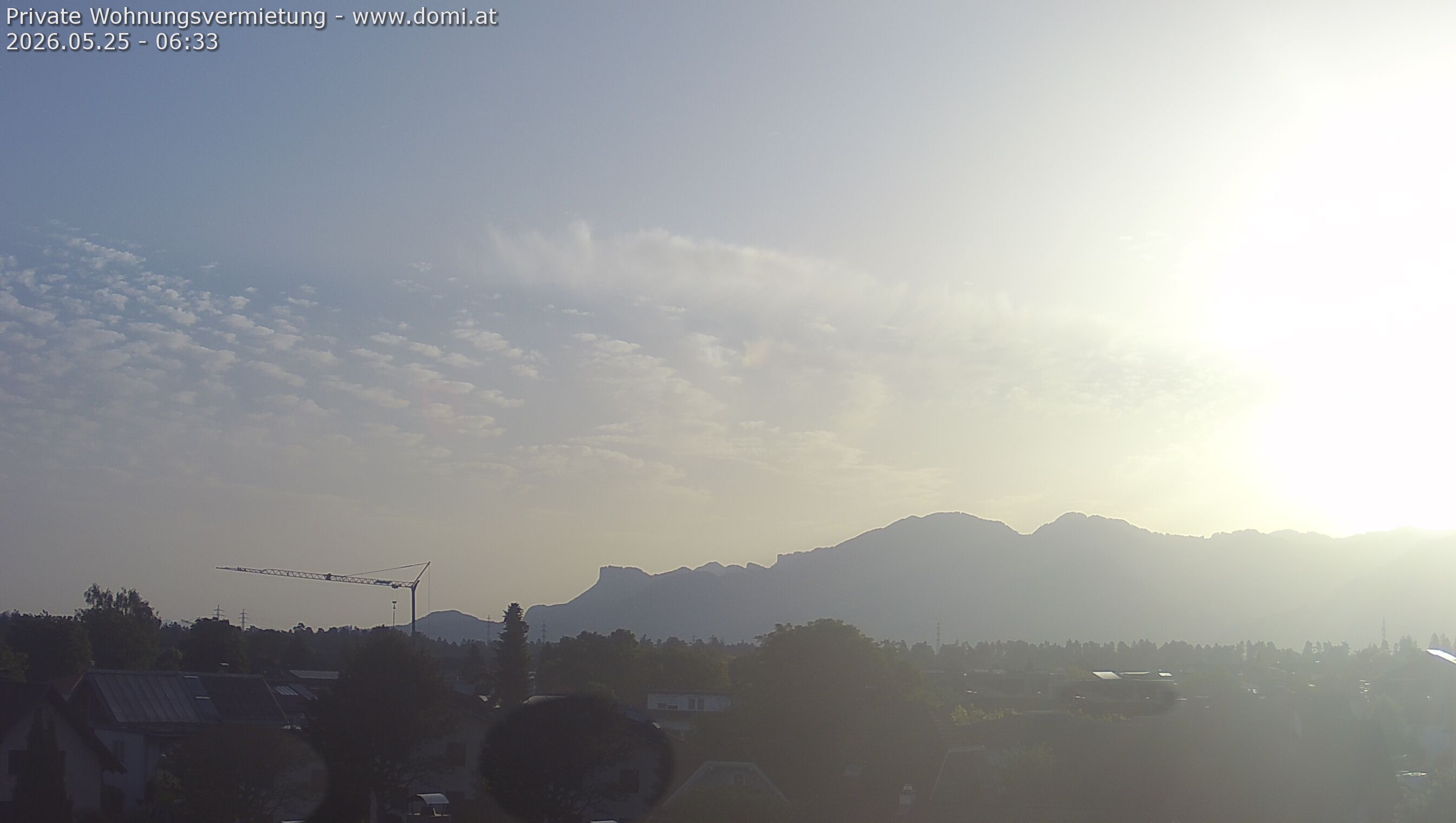 Archived image Webcam View from Feldkirch over the Rhine Valley to the Hohe Kugel