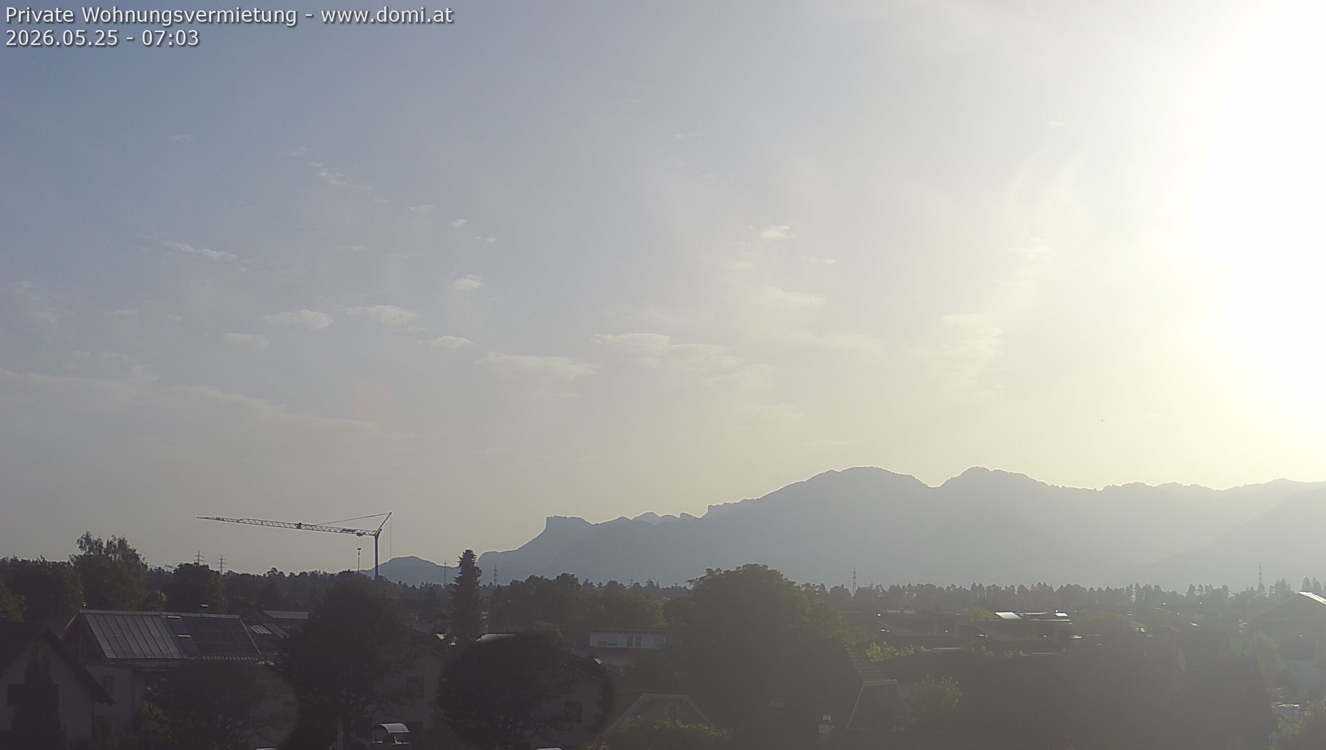 Archived image Webcam View from Feldkirch over the Rhine Valley to the Hohe Kugel