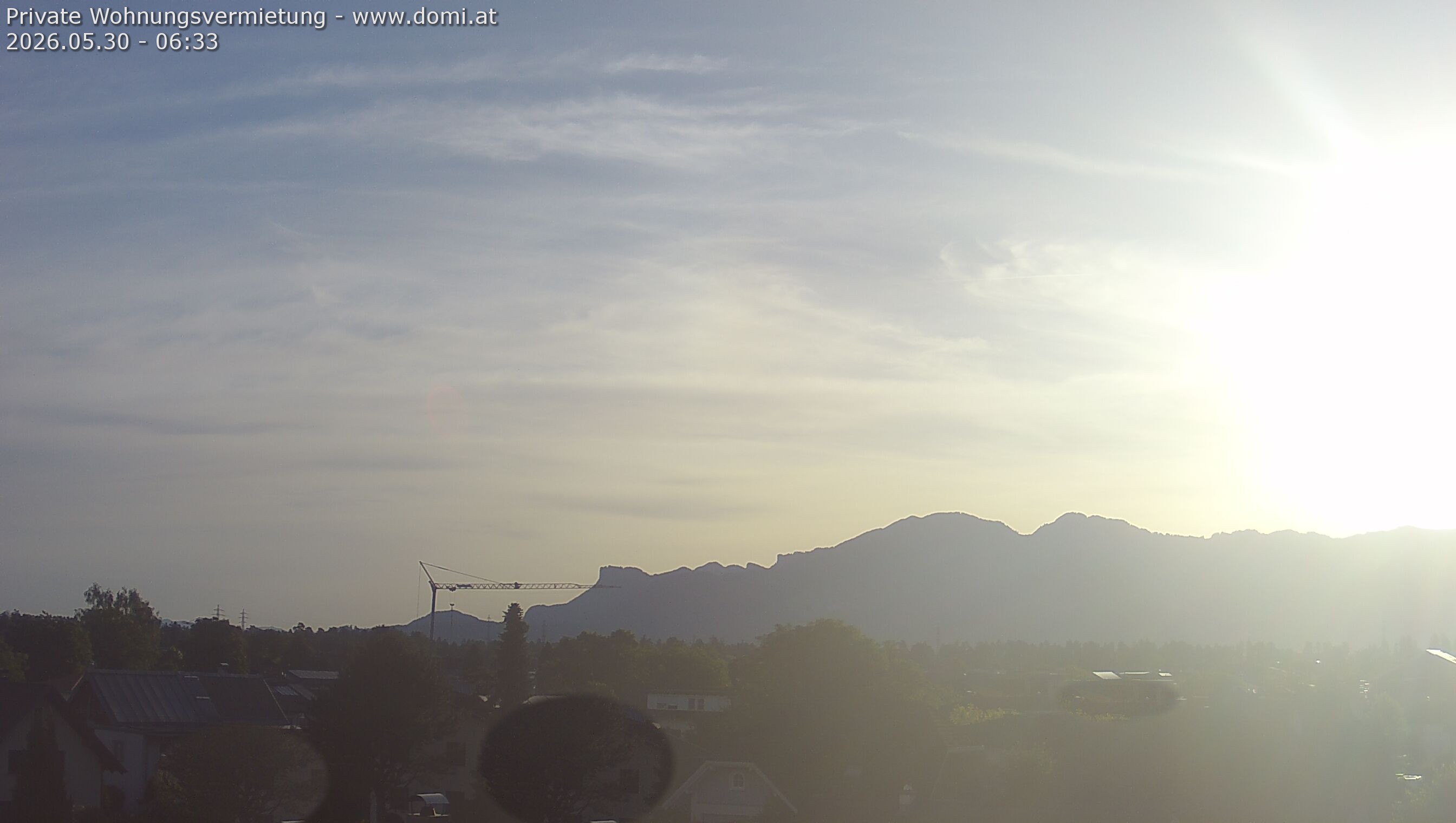 Archived image Webcam View from Feldkirch over the Rhine Valley to the Hohe Kugel