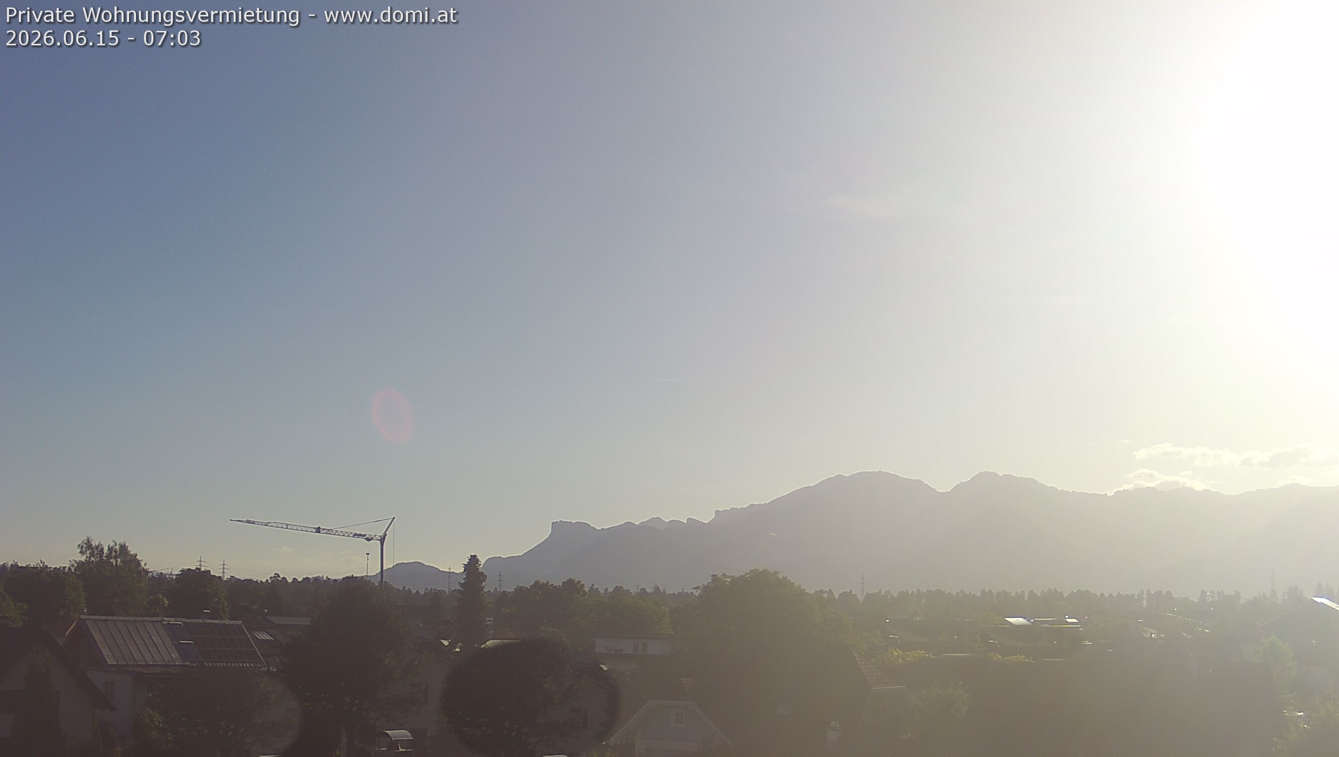 Archived image Webcam View from Feldkirch over the Rhine Valley to the Hohe Kugel