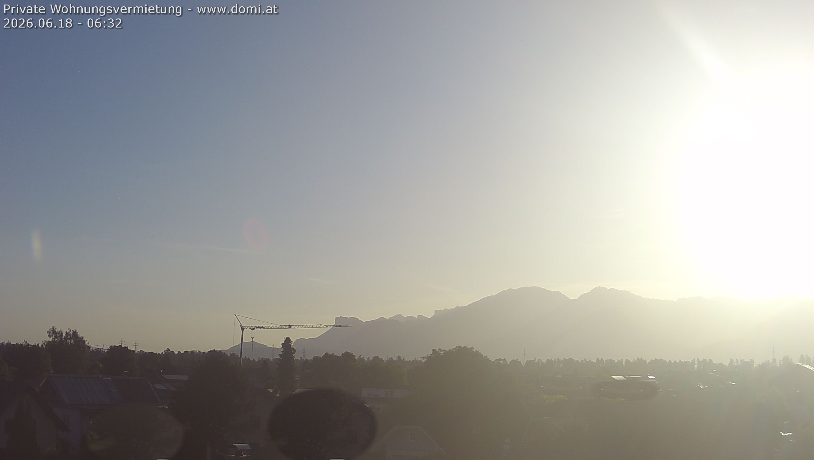 Archiv Foto Webcam Ausblick von Feldkirch über das Rheintal auf die Hohe Kugel