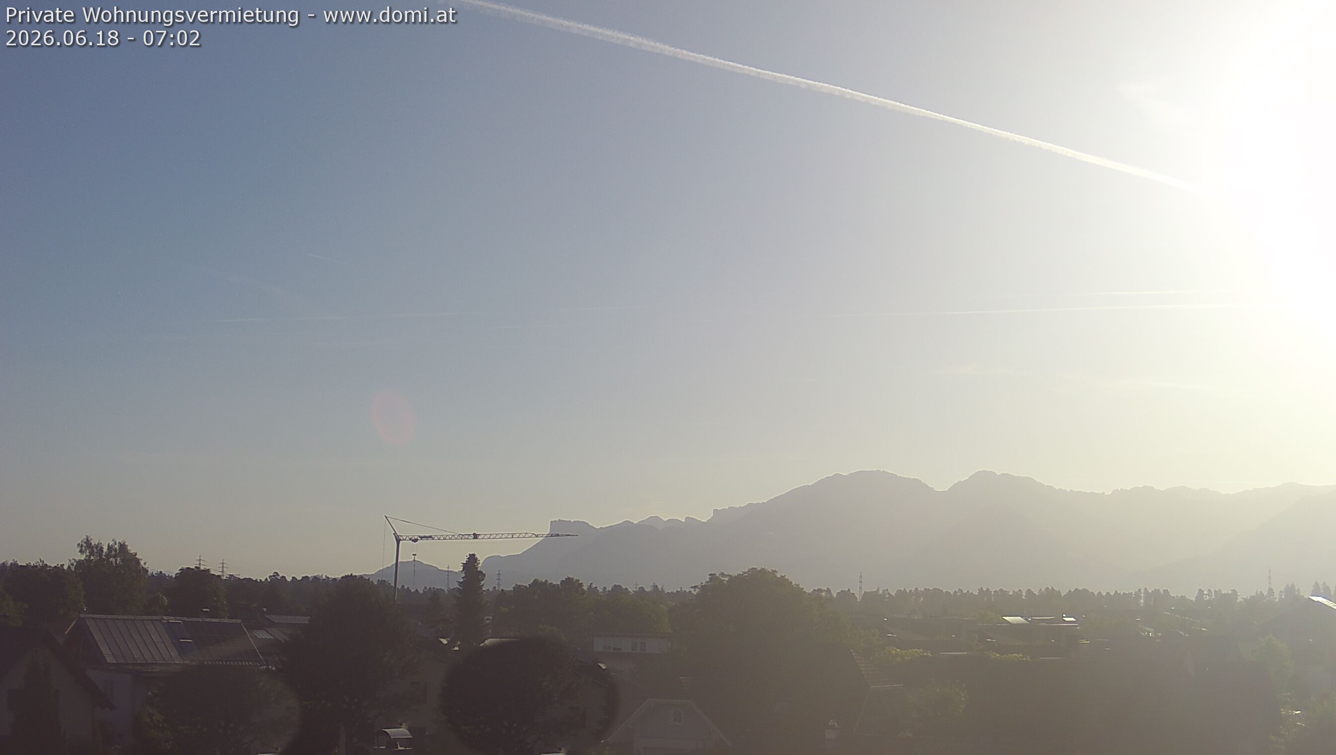 Archiv Foto Webcam Ausblick von Feldkirch über das Rheintal auf die Hohe Kugel