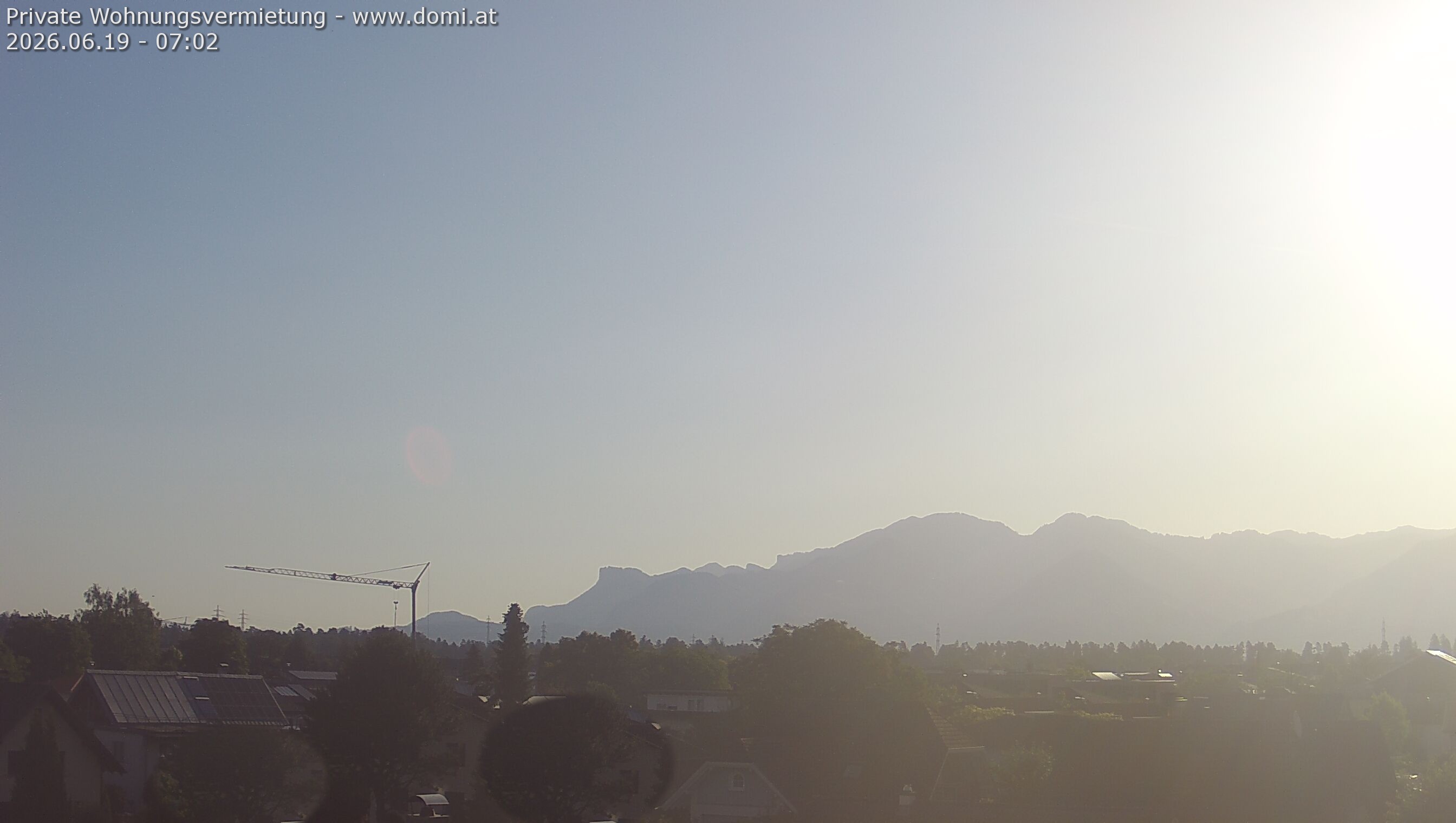 Archiv Foto Webcam Ausblick von Feldkirch über das Rheintal auf die Hohe Kugel