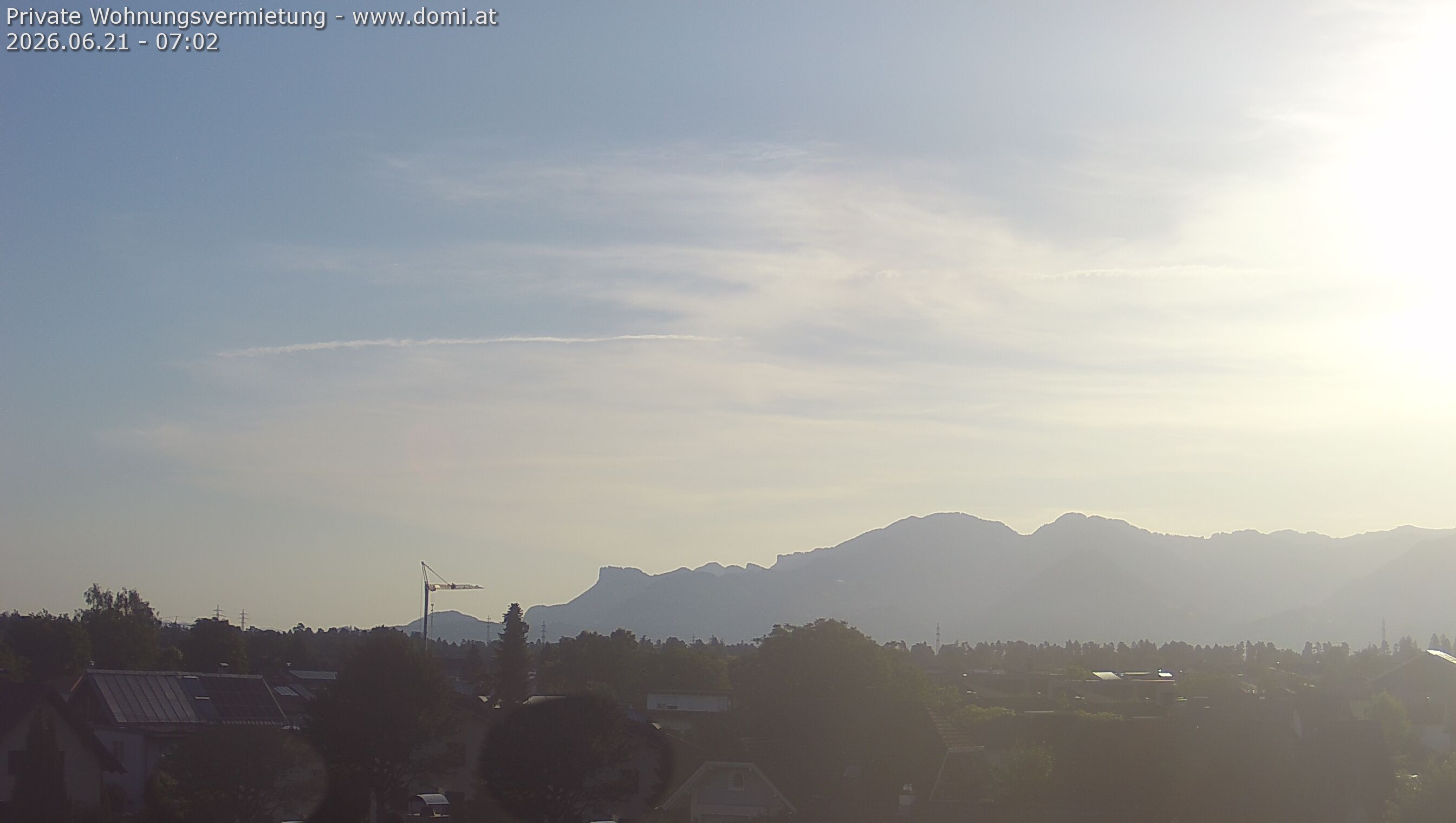 Archiv Foto Webcam Ausblick von Feldkirch über das Rheintal auf die Hohe Kugel