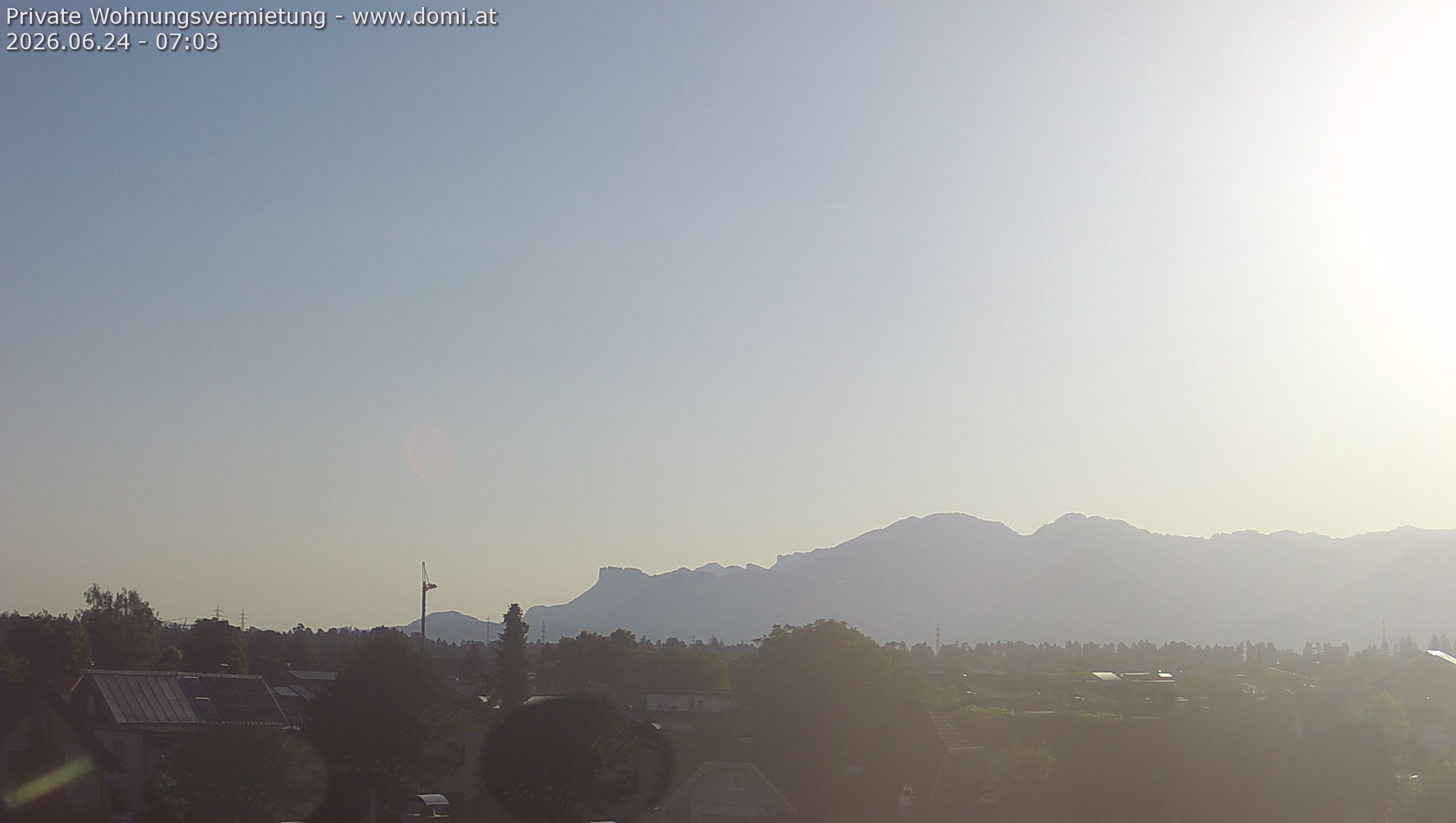 Archiv Foto Webcam Ausblick von Feldkirch über das Rheintal auf die Hohe Kugel