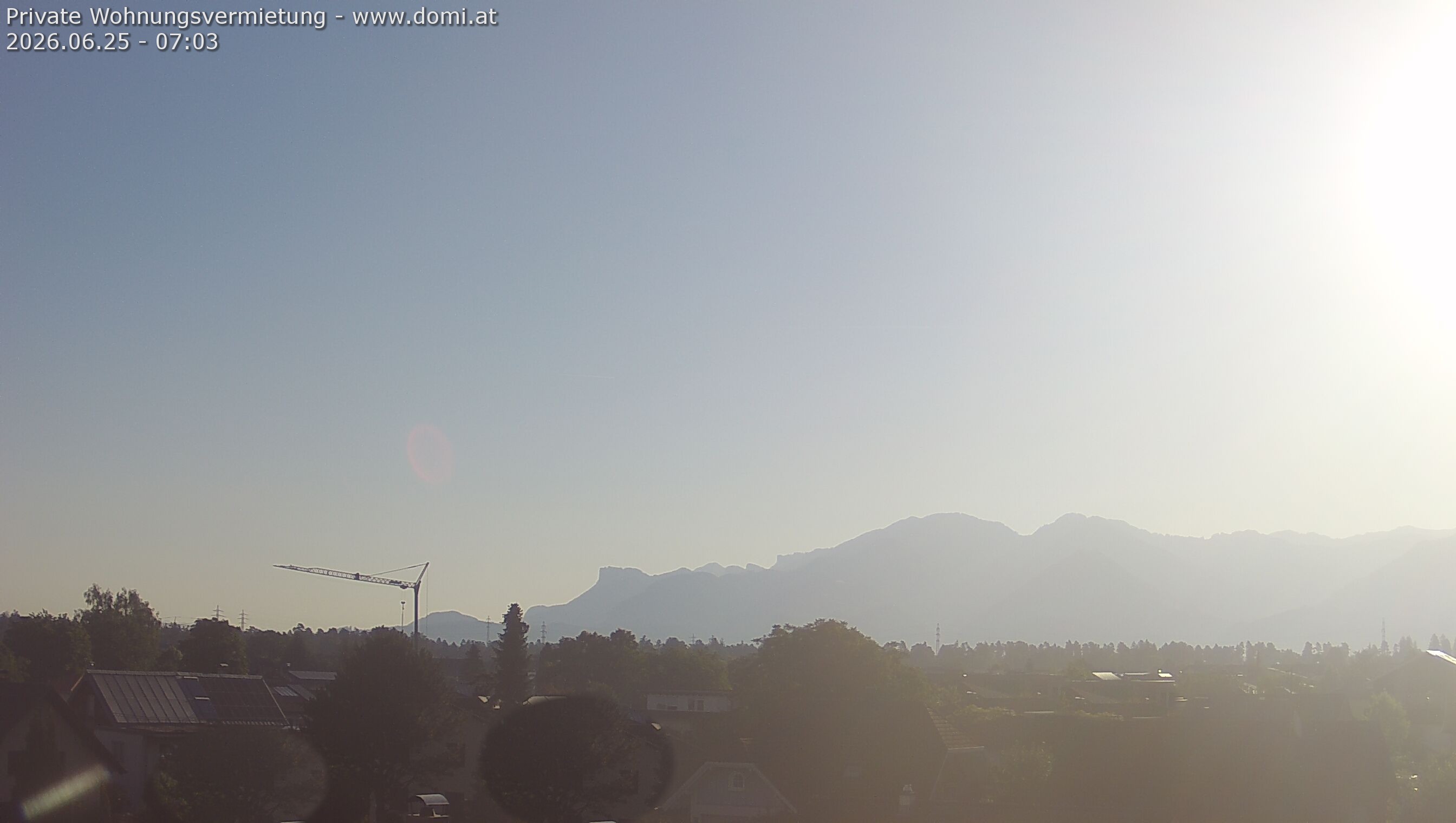 Archiv Foto Webcam Ausblick von Feldkirch über das Rheintal auf die Hohe Kugel
