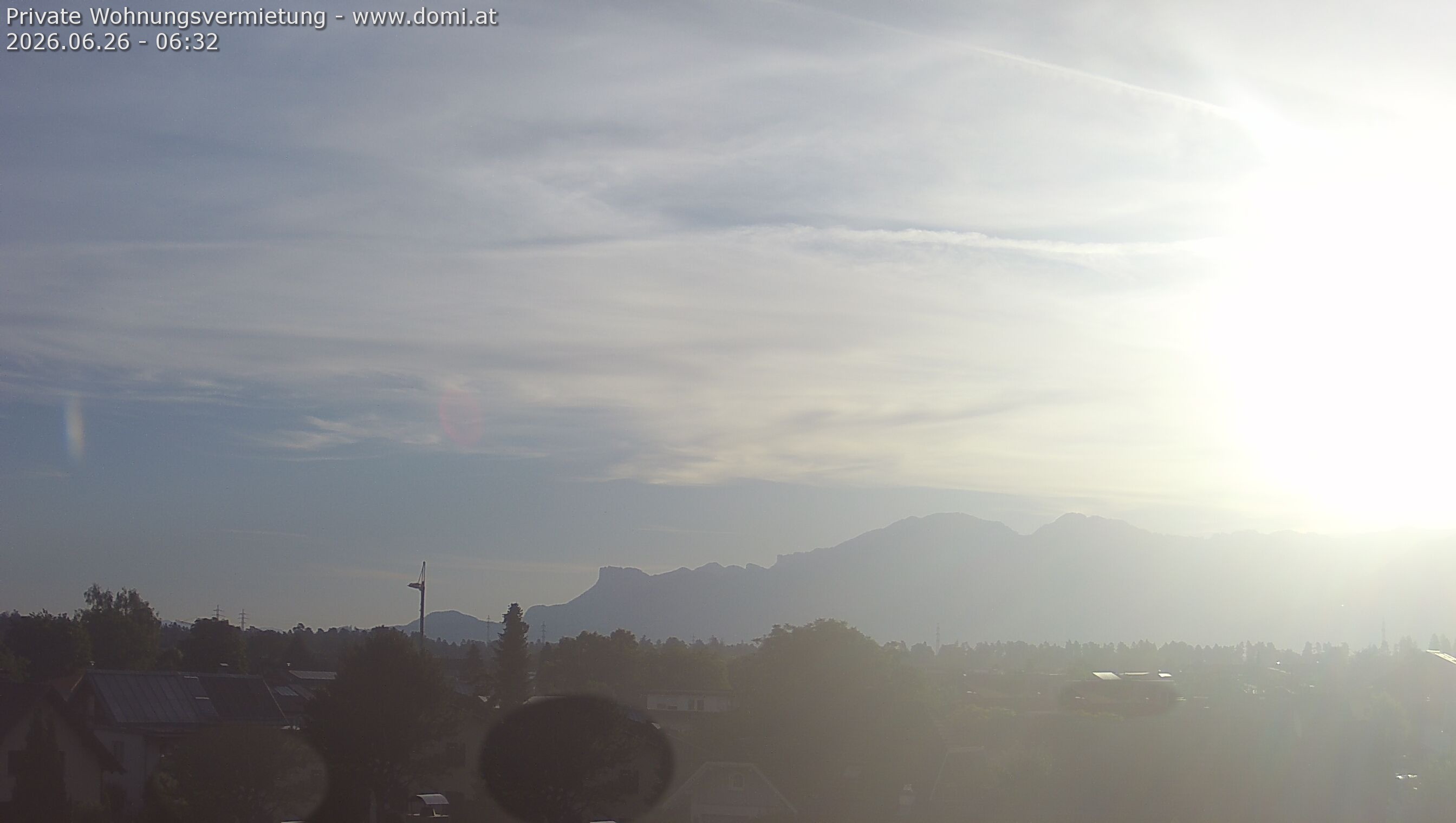 Archiv Foto Webcam Ausblick von Feldkirch über das Rheintal auf die Hohe Kugel