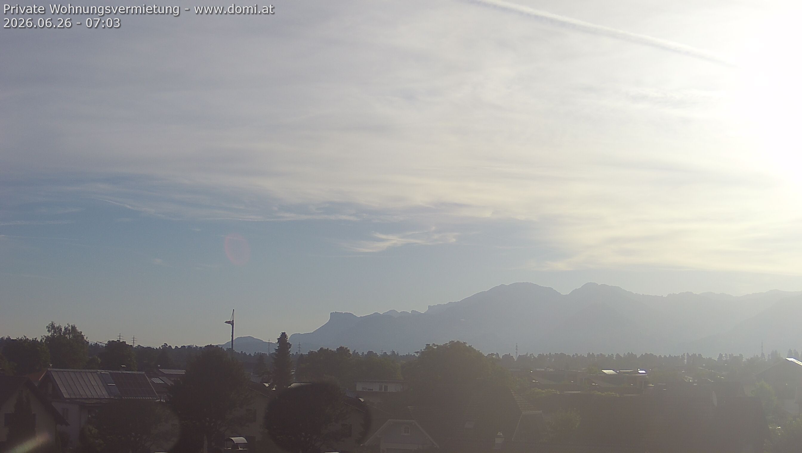 Archiv Foto Webcam Ausblick von Feldkirch über das Rheintal auf die Hohe Kugel