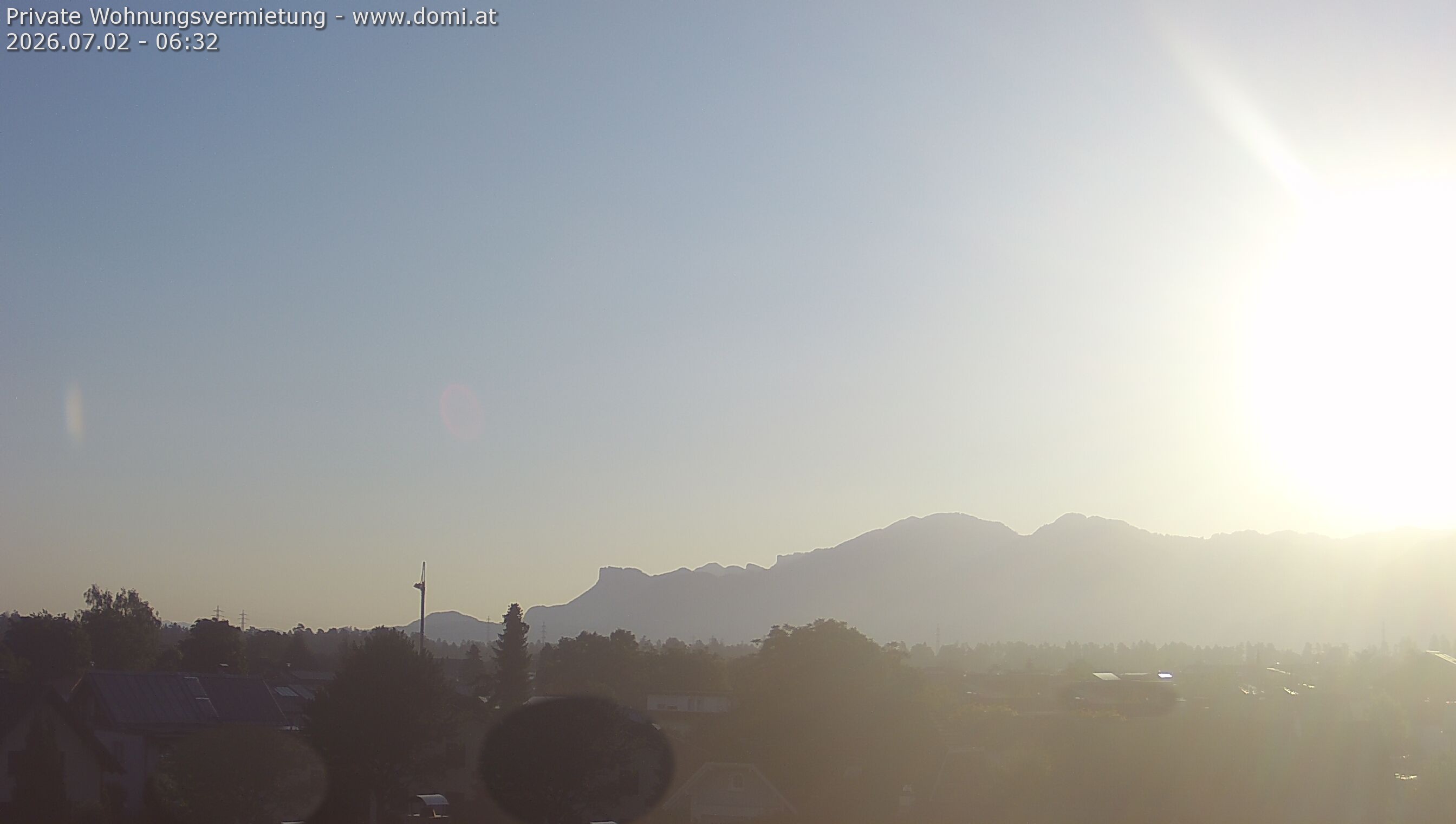 Archived image Webcam View from Feldkirch over the Rhine Valley to the Hohe Kugel