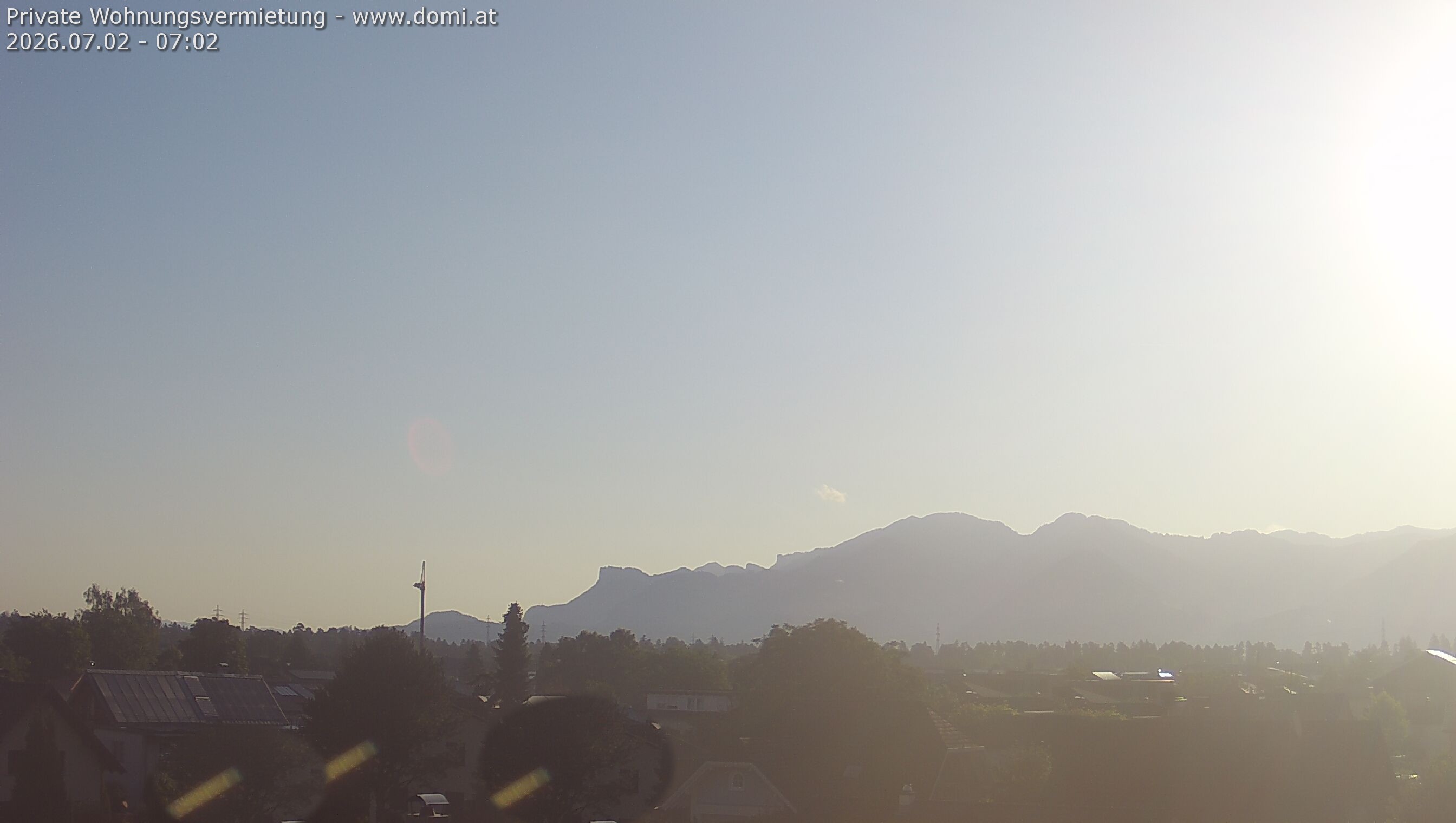 Archived image Webcam View from Feldkirch over the Rhine Valley to the Hohe Kugel