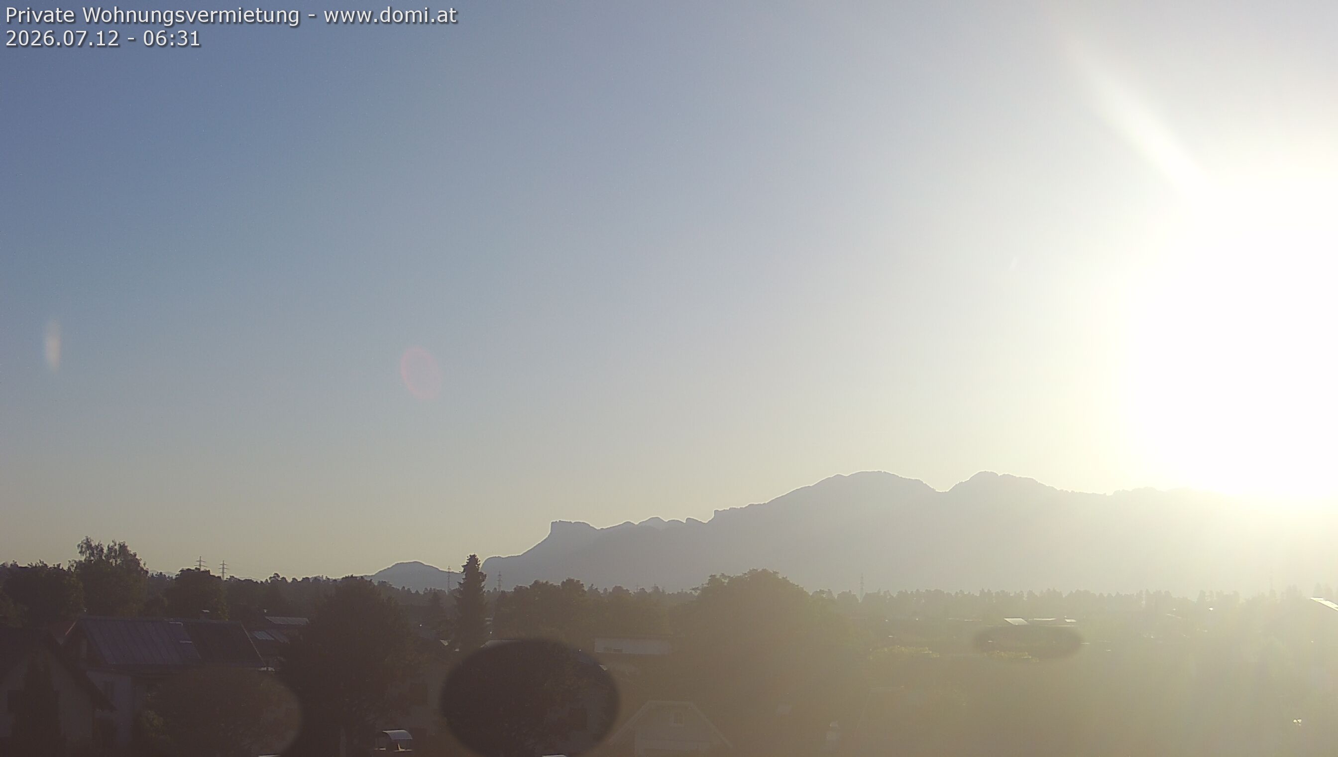 Archived image Webcam View from Feldkirch over the Rhine Valley to the Hohe Kugel