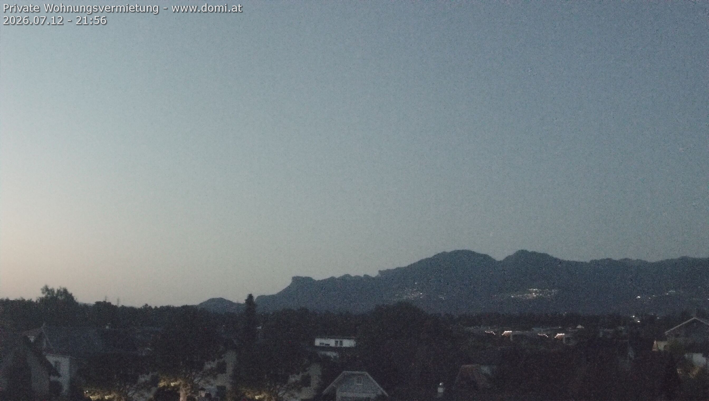 Archived image Webcam View from Feldkirch over the Rhine Valley to the Hohe Kugel