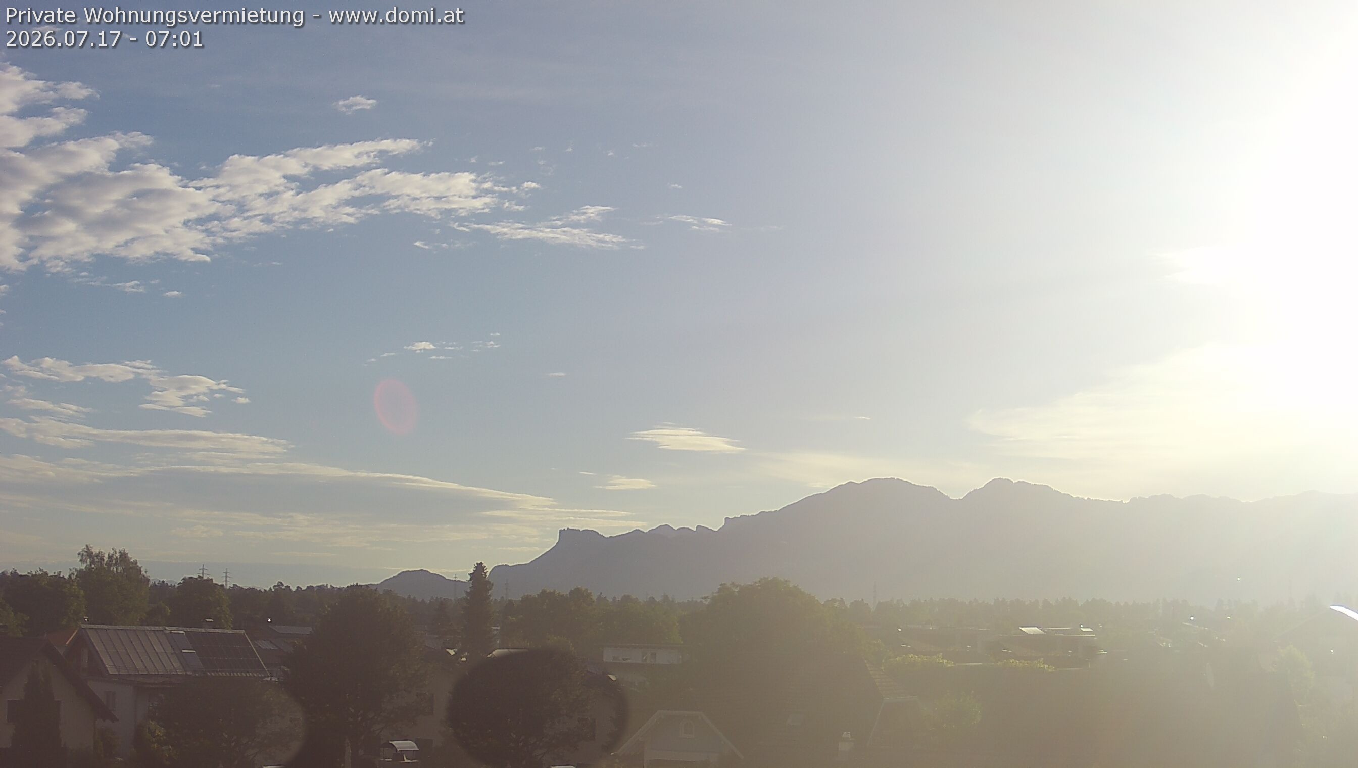 Archiv Foto Webcam Ausblick von Feldkirch über das Rheintal auf die Hohe Kugel