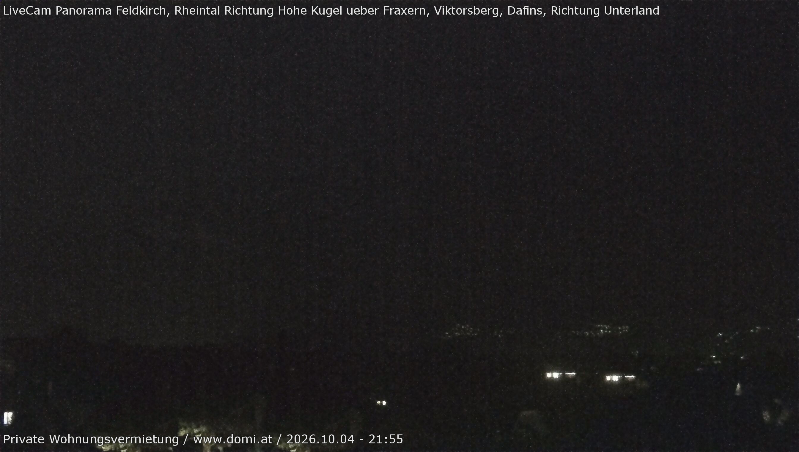 Archiv Foto Webcam Ausblick von Feldkirch über das Rheintal auf die Hohe Kugel