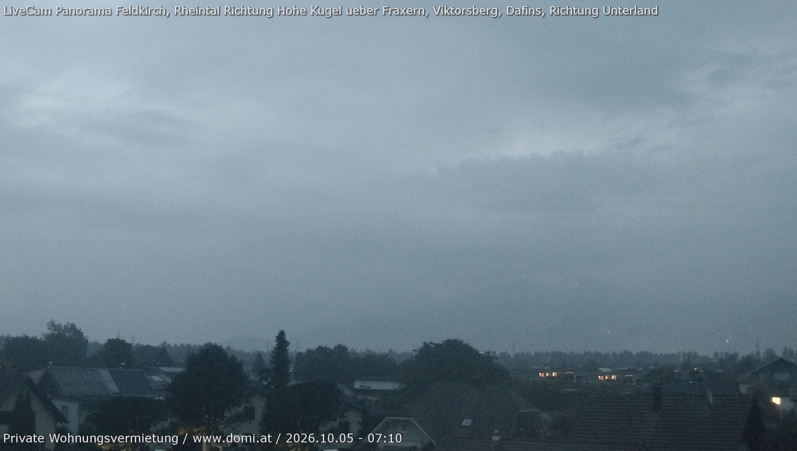 Archiv Foto Webcam Ausblick von Feldkirch über das Rheintal auf die Hohe Kugel