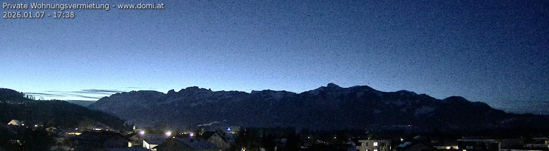 Archiv Foto Webcam Ausblick über Gisingen auf Hohen Kasten