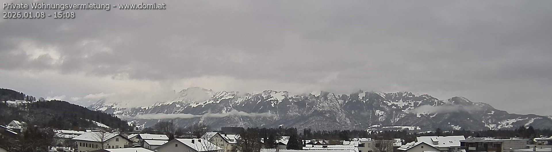 Archiv Foto Webcam Ausblick über Gisingen auf Hohen Kasten