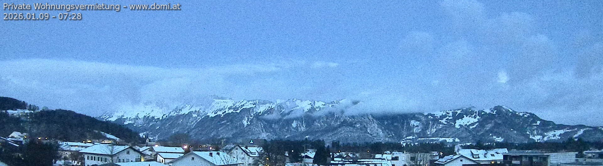 Archiv Foto Webcam Ausblick über Gisingen auf Hohen Kasten