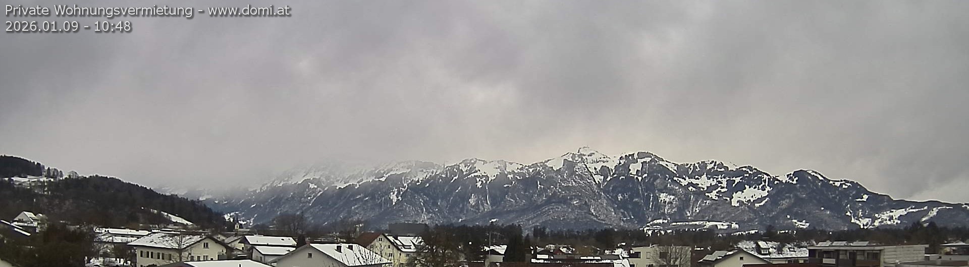 Archiv Foto Webcam Ausblick über Gisingen auf Hohen Kasten
